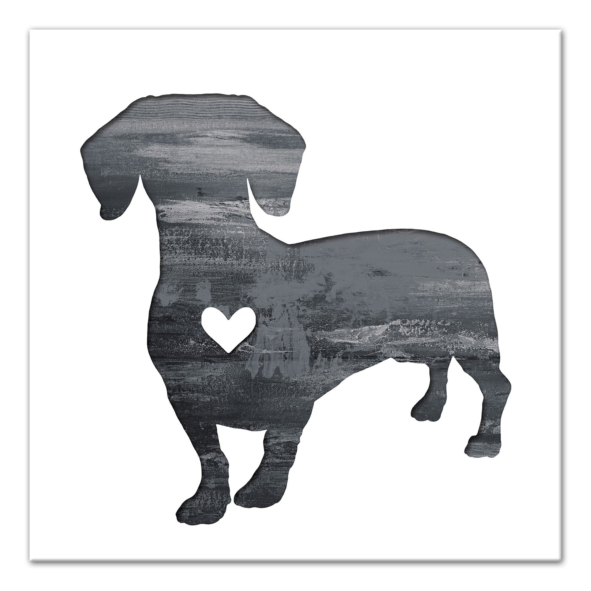 Ink Silhouette Dachshund Wall Art