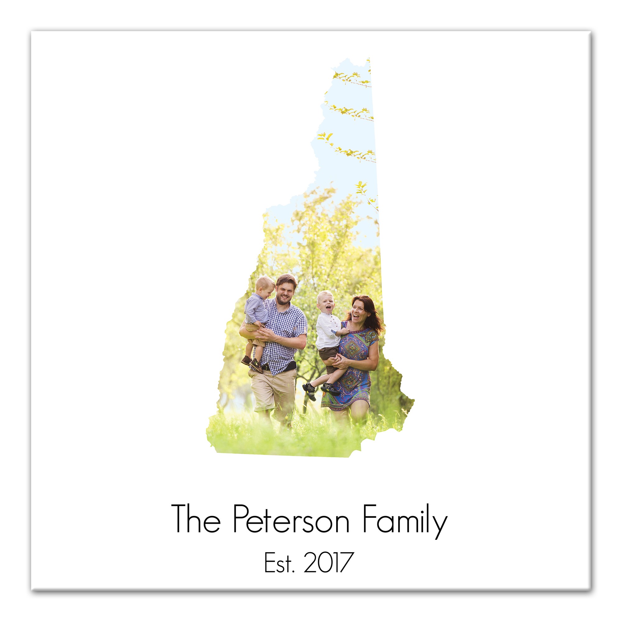New Hampshire Family Wall Art