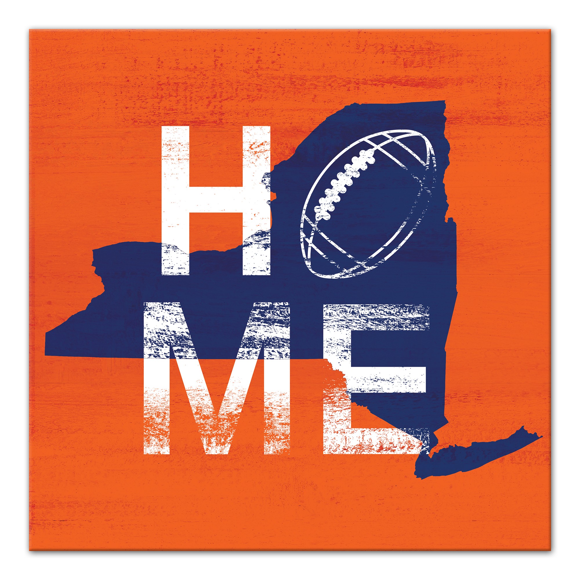 Designs Direct Creative Group New York Football State Pride 16x16 Canvas Wall Art