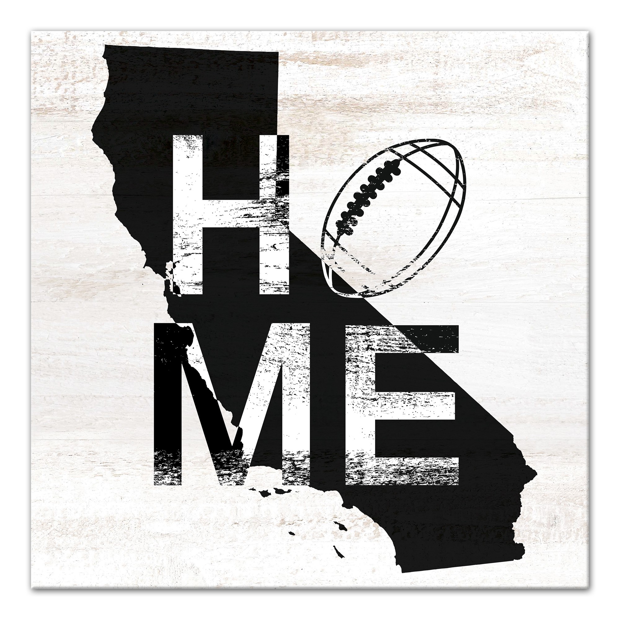 Designs Direct Creative Group California Football State Pride 16x16 Canvas Wall Art
