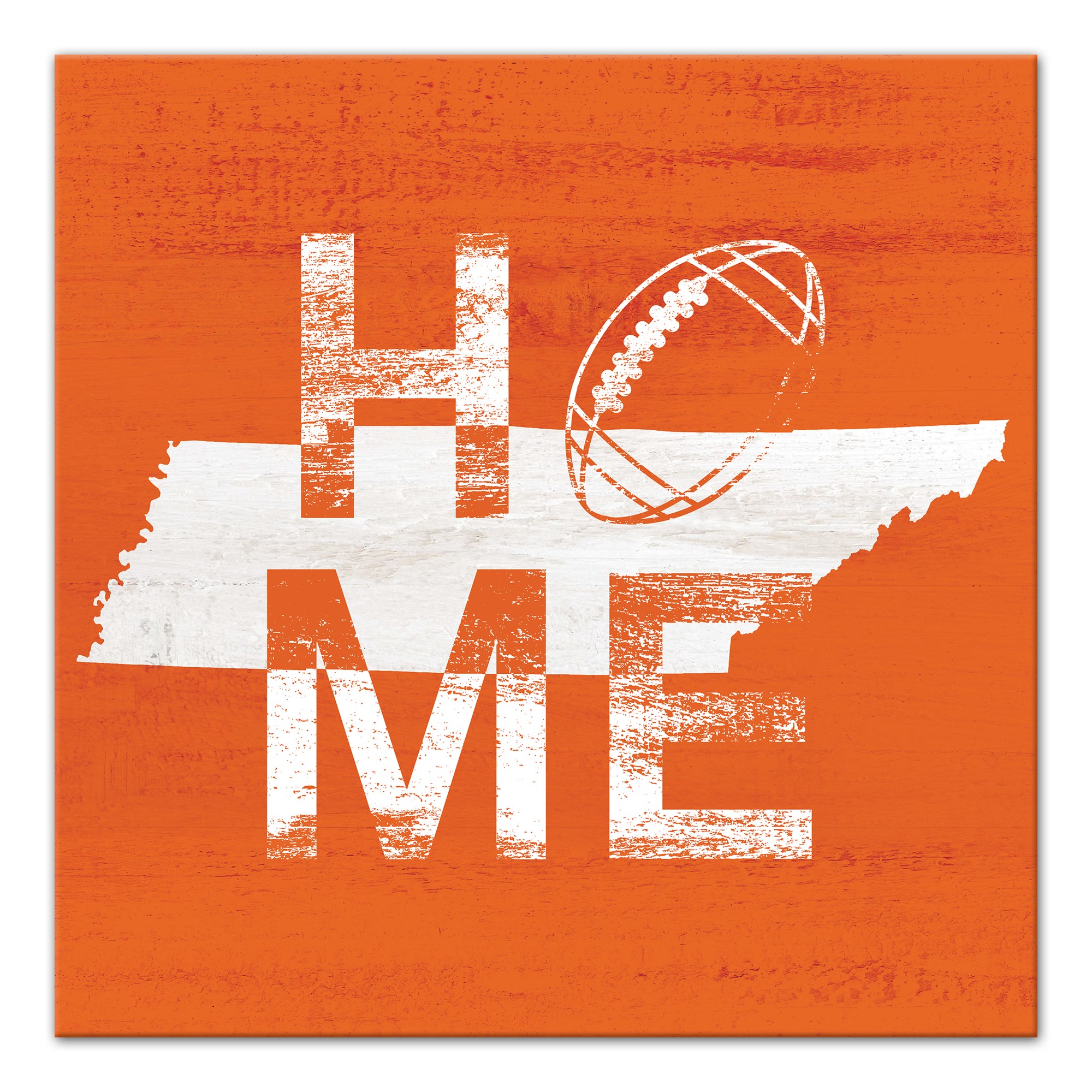 Designs Direct Creative Group Tennessee Football State Pride  16x16 Canvas Wall Art