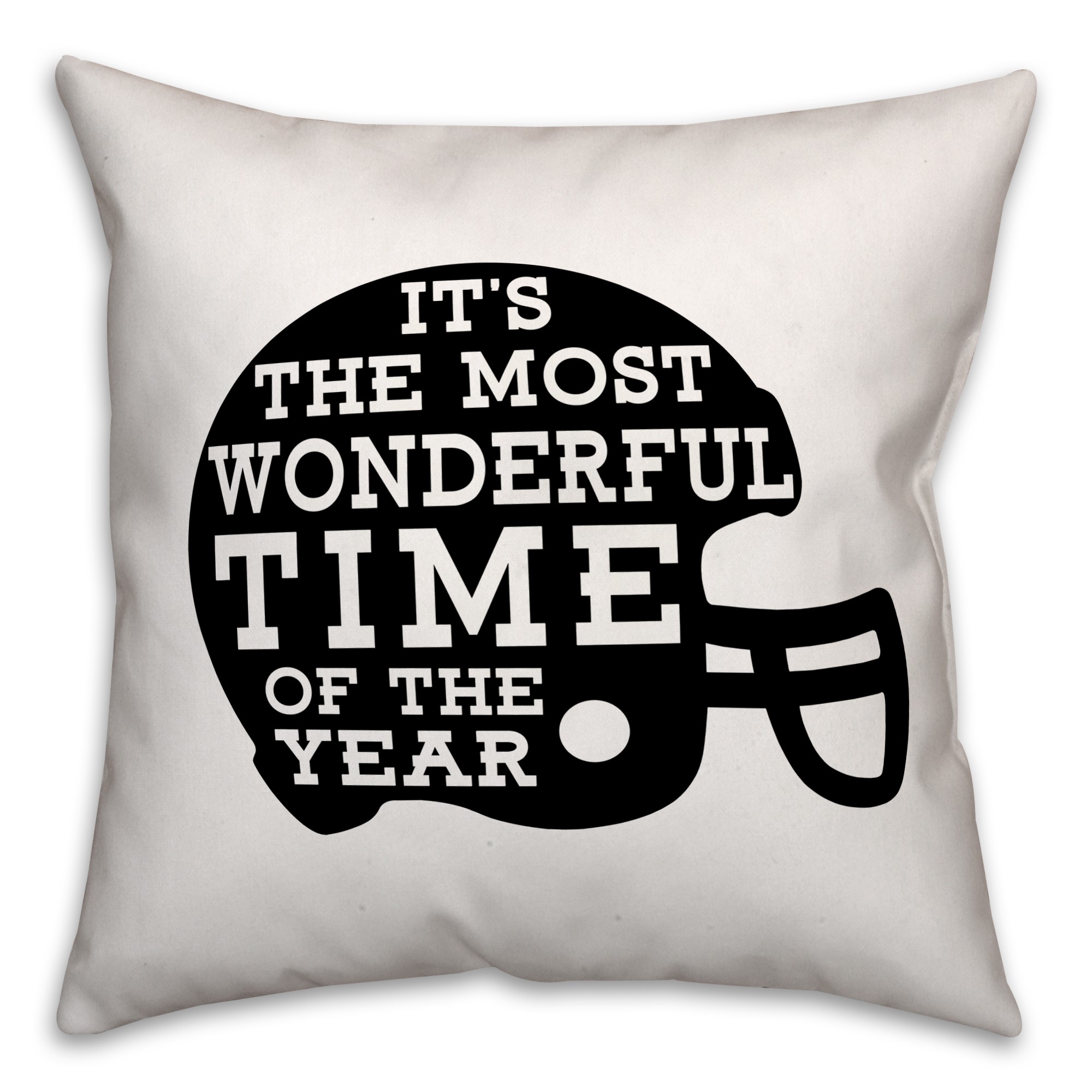 Football Helmet Spun Poly Pillow