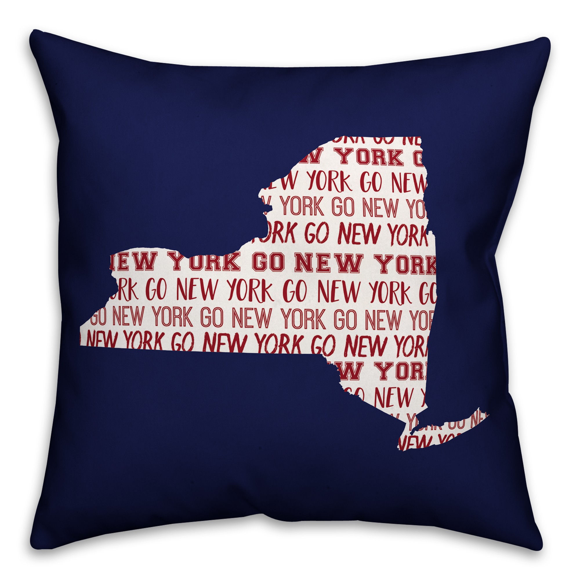 Blue New York Go Team 16x16 Spun Poly Pillow