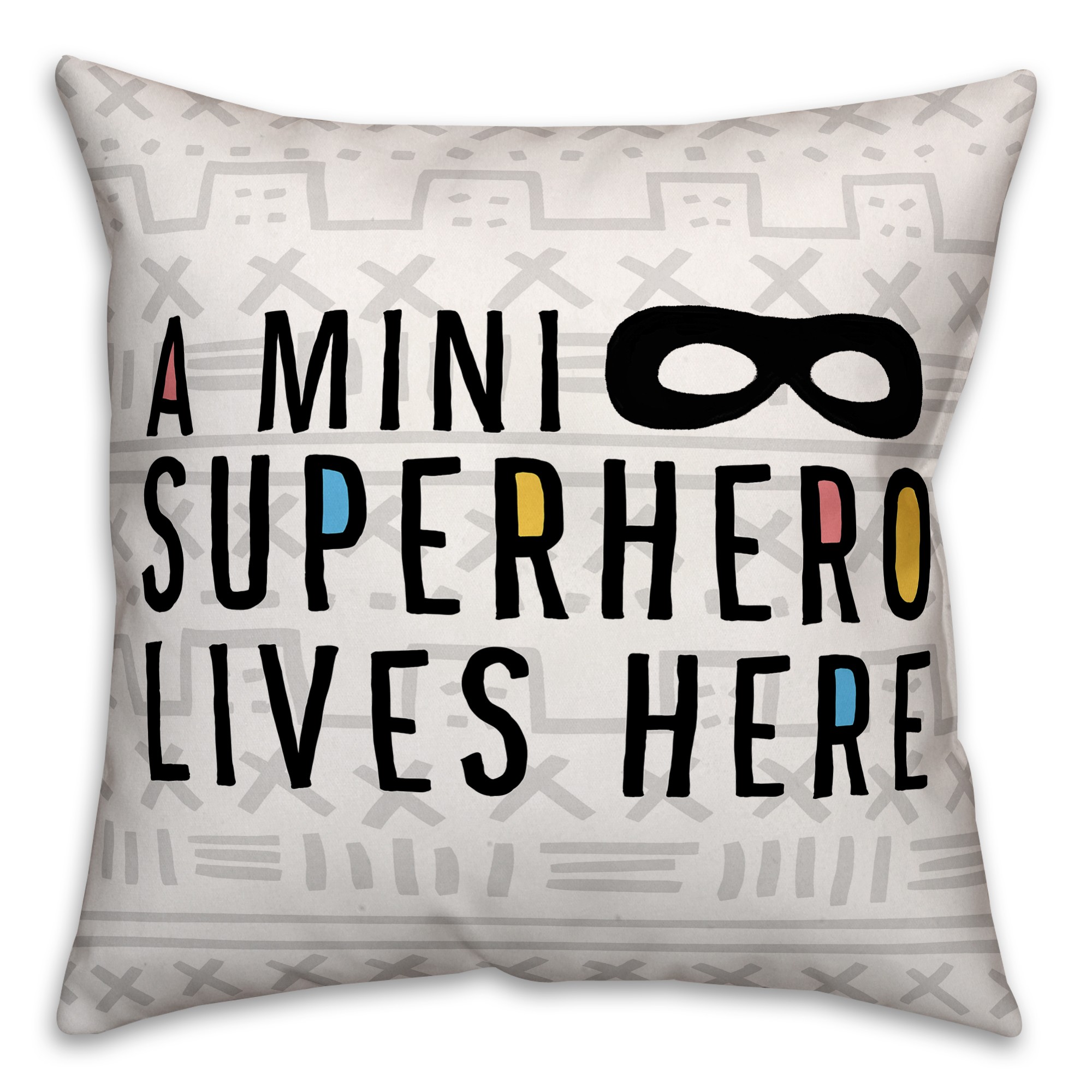 Mini Superhero Residence 16x16 Spun Poly Pillow