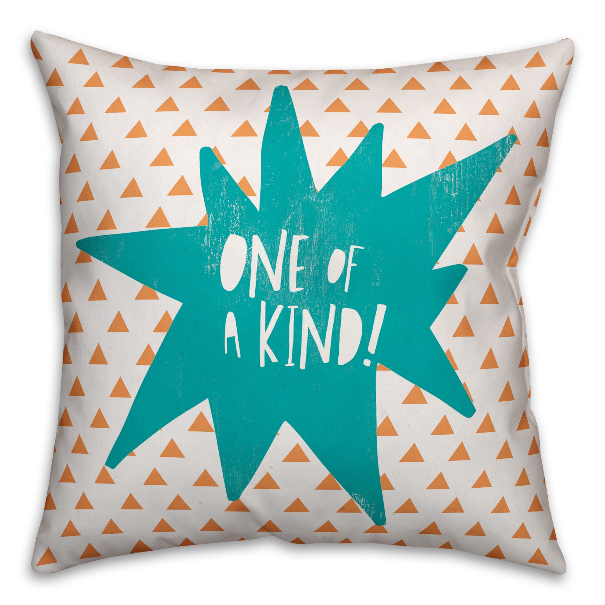 One of a Kind Pink Design 16x16 Spun Poly Pillow