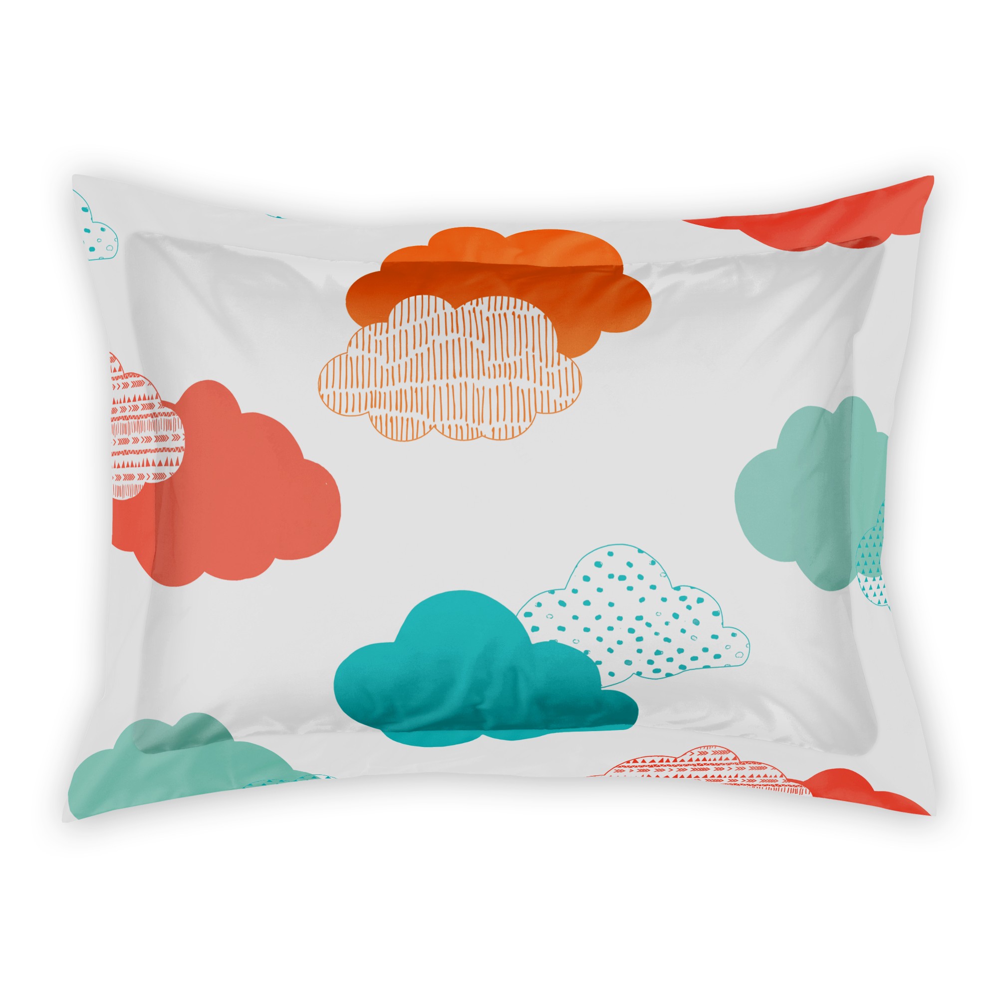 Bright Clouds Standard Brushed Poly Sham
