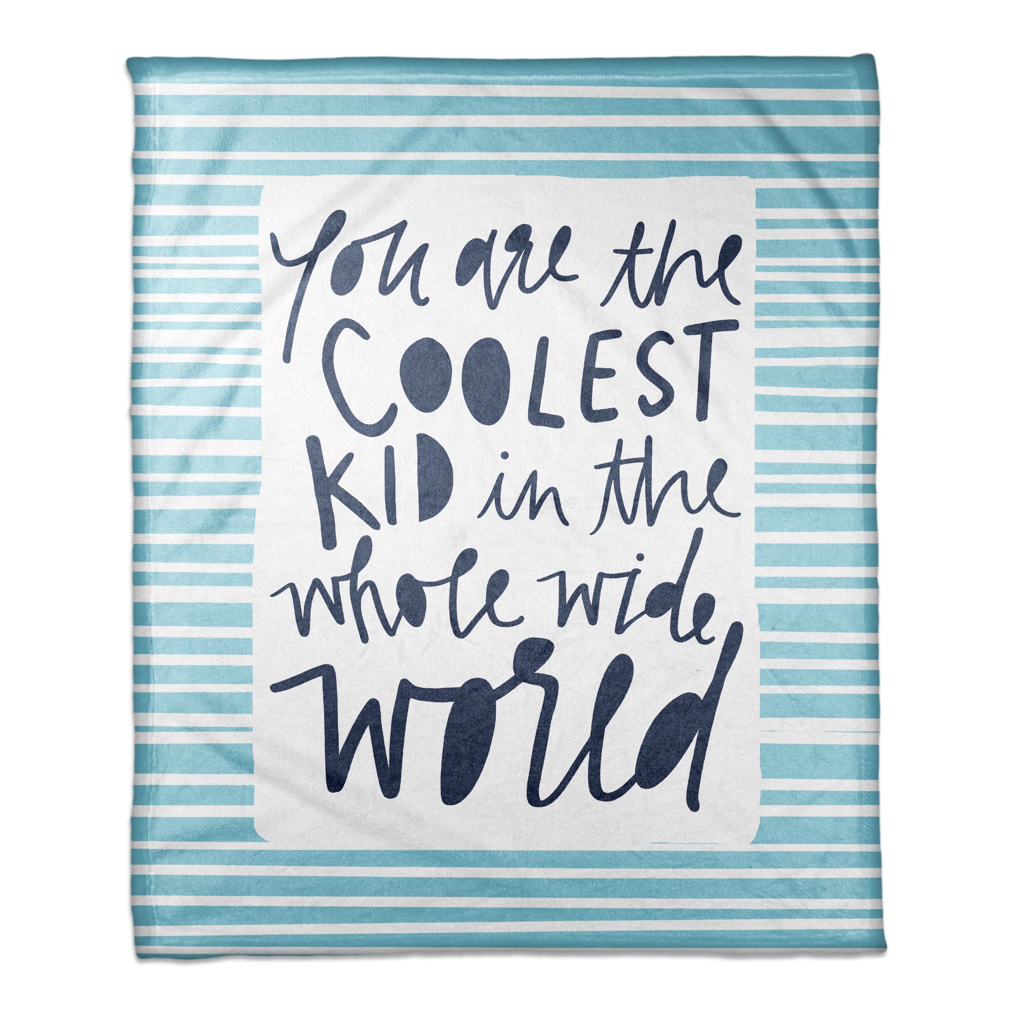 You Are the Coolest Kid - Blue 50x60 Coral Fleece Blanket