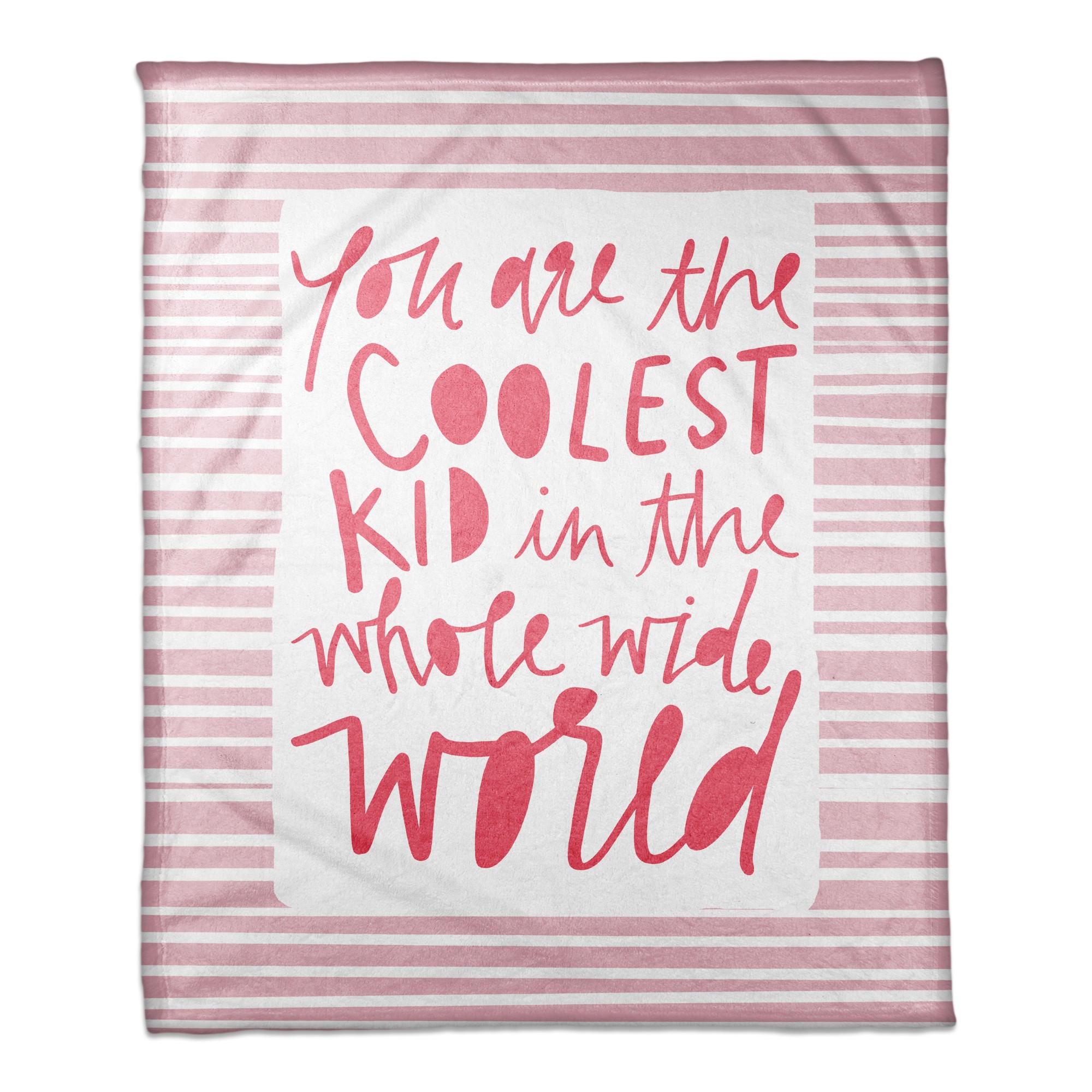 You Are the Coolest Kid - Pink 50x60 Coral Fleece Blanket