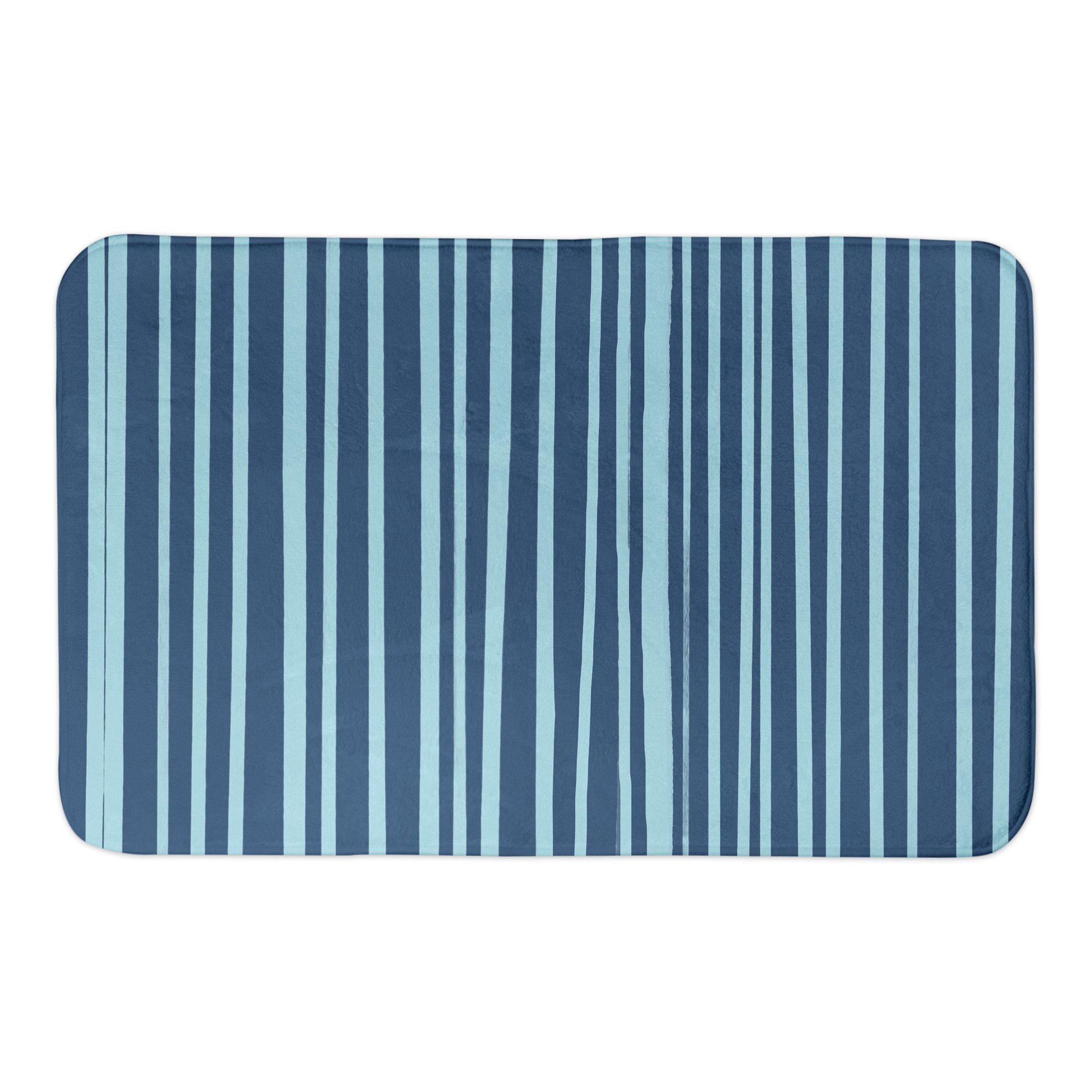 Blue Stripes 24x17 Bath Mat