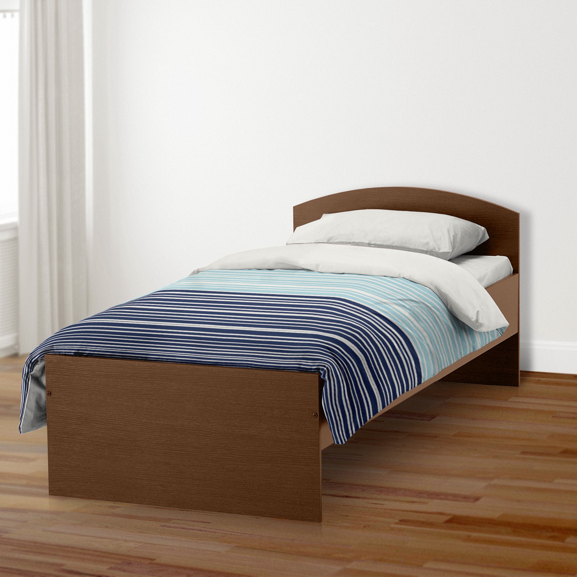Blue Stripes Twin Brushed Poly Duvet