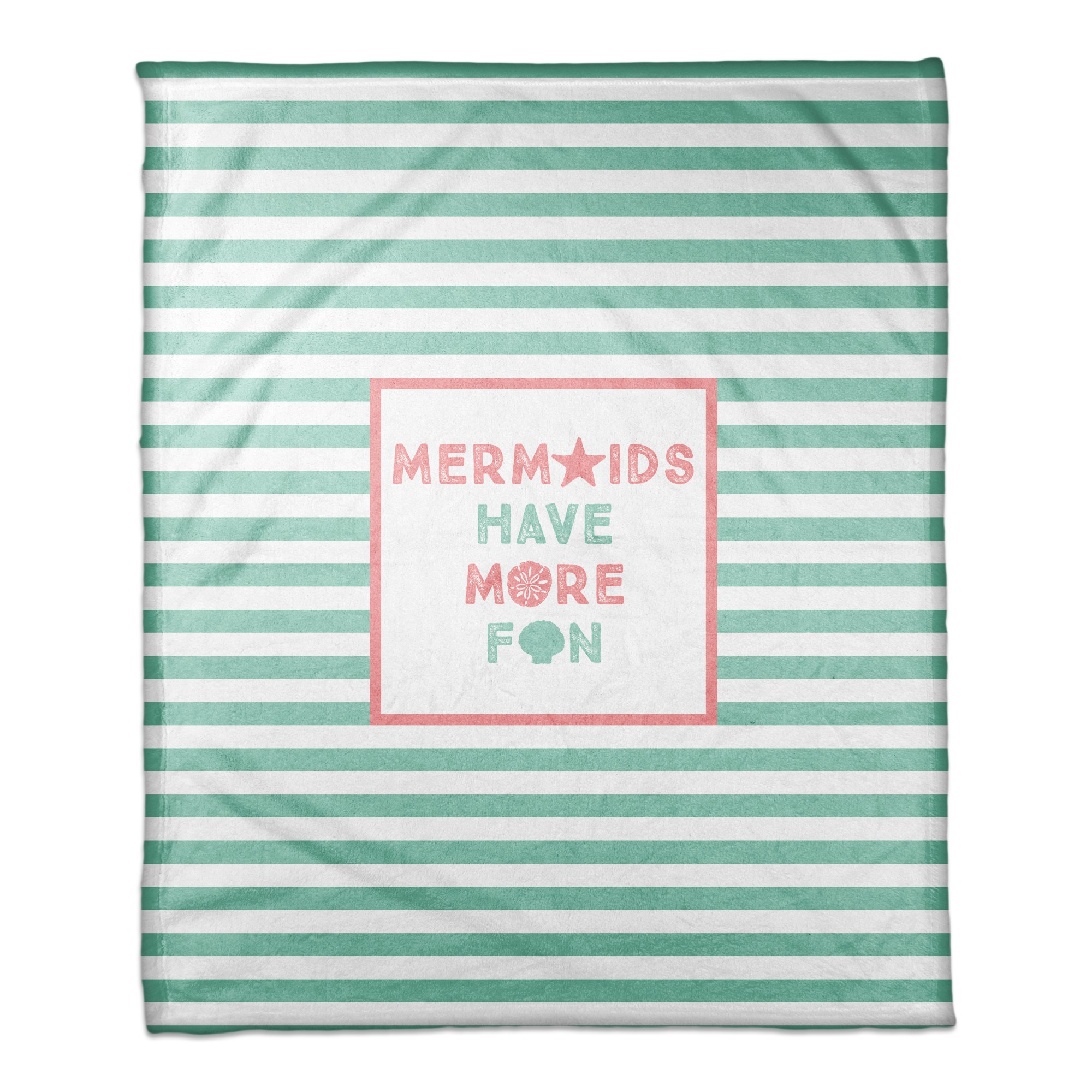 Mermaids Have More Fun 50x60 Coral Fleece Blanket