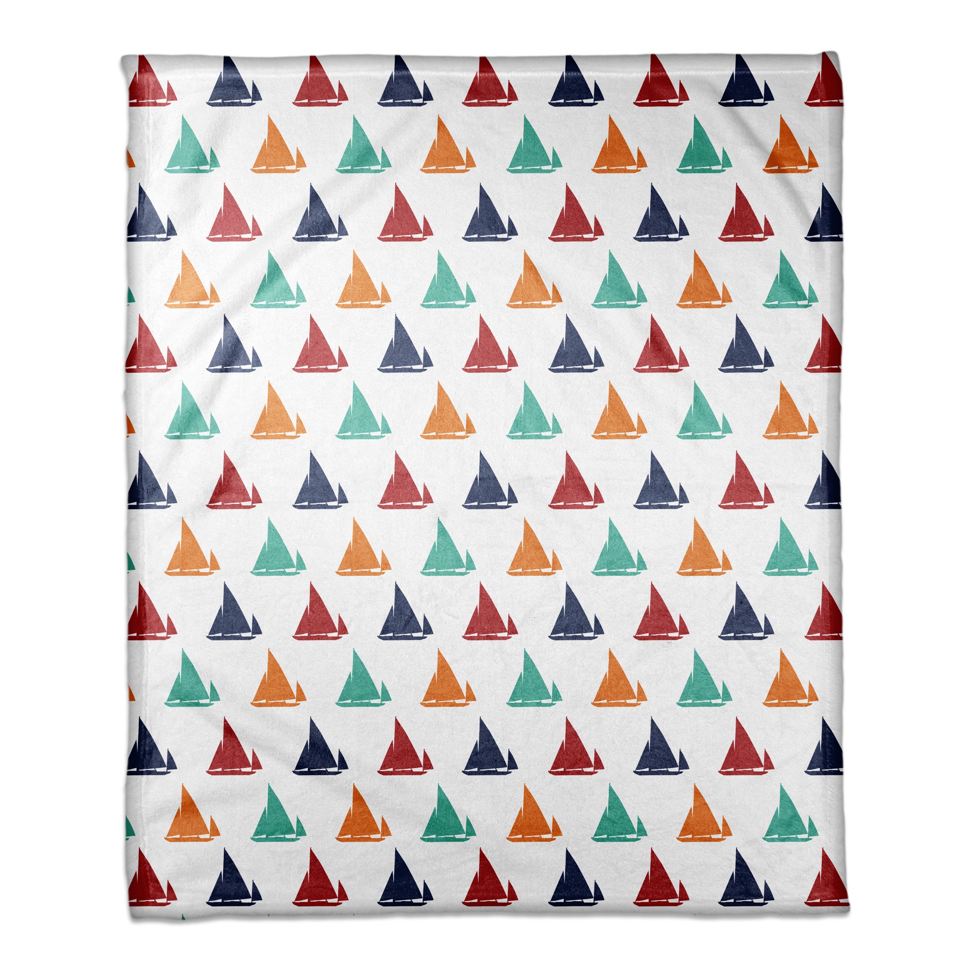 Lots of Boats 50x60 Coral Fleece Blanket