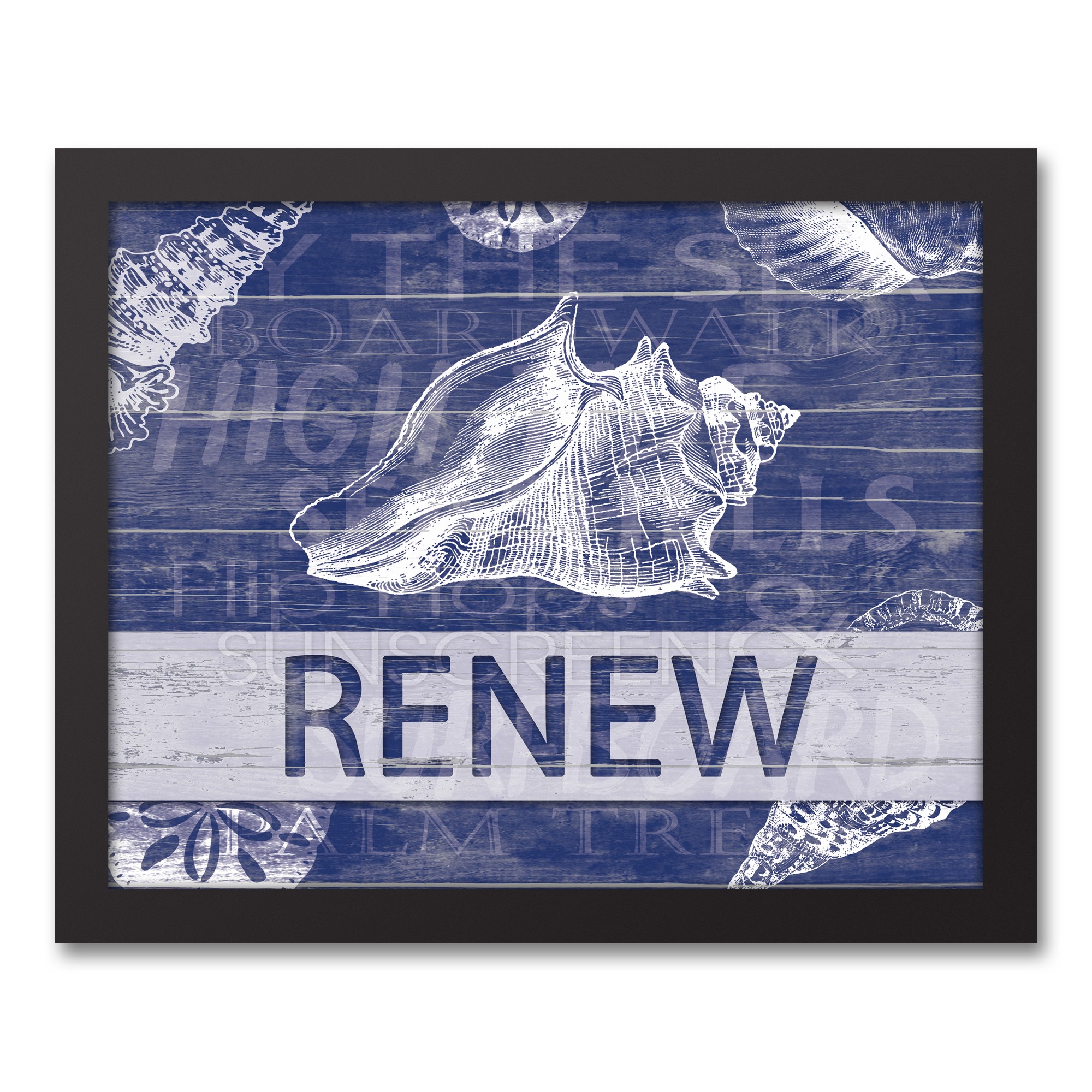 Renew Shell 11x14 Black Framed Canvas