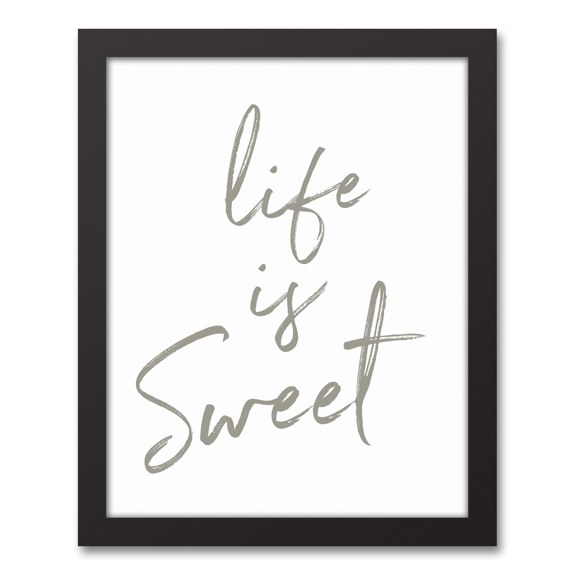 Life is Sweet 11x14 Black Framed Canvas