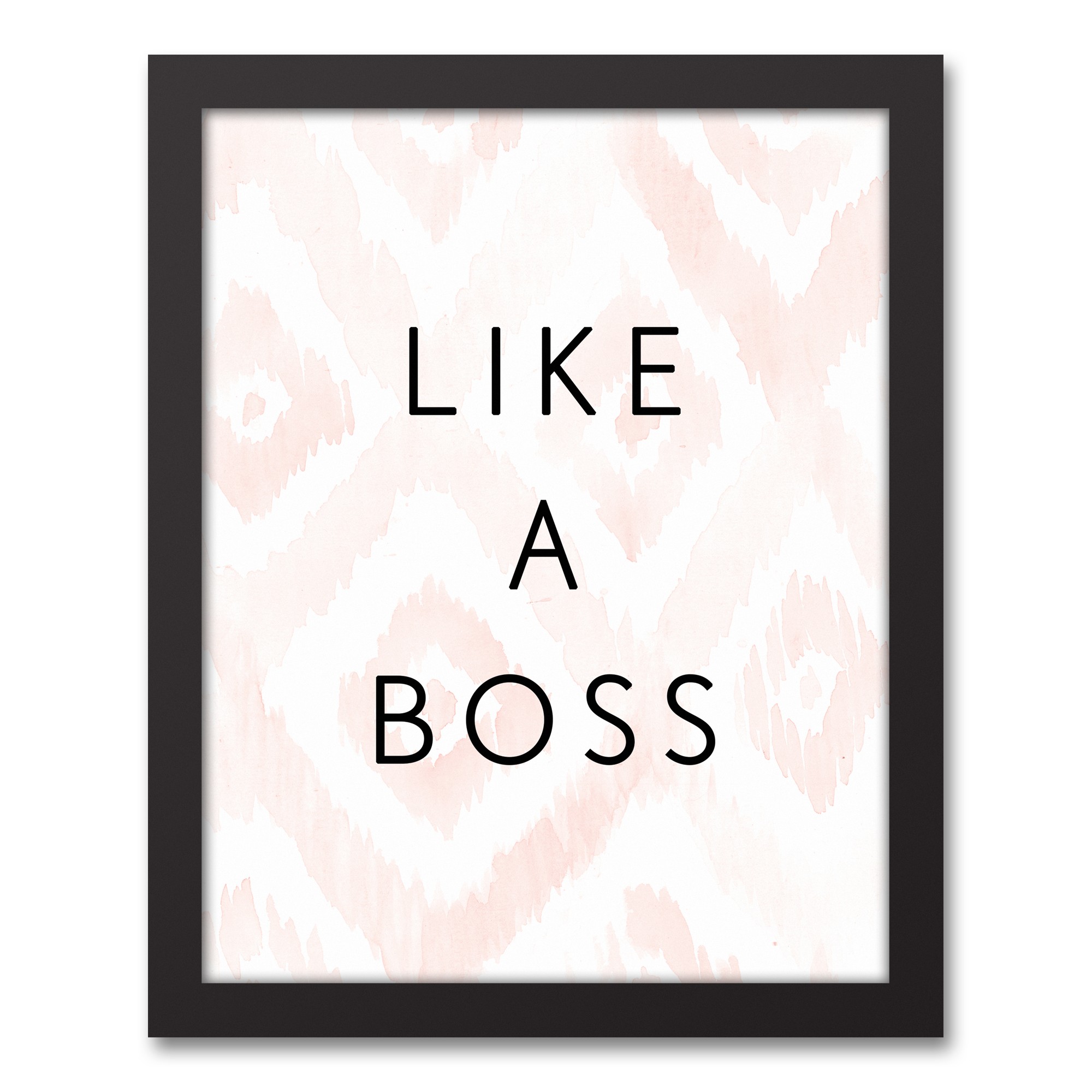 Like a Boss 11x14 Black Framed Canvas