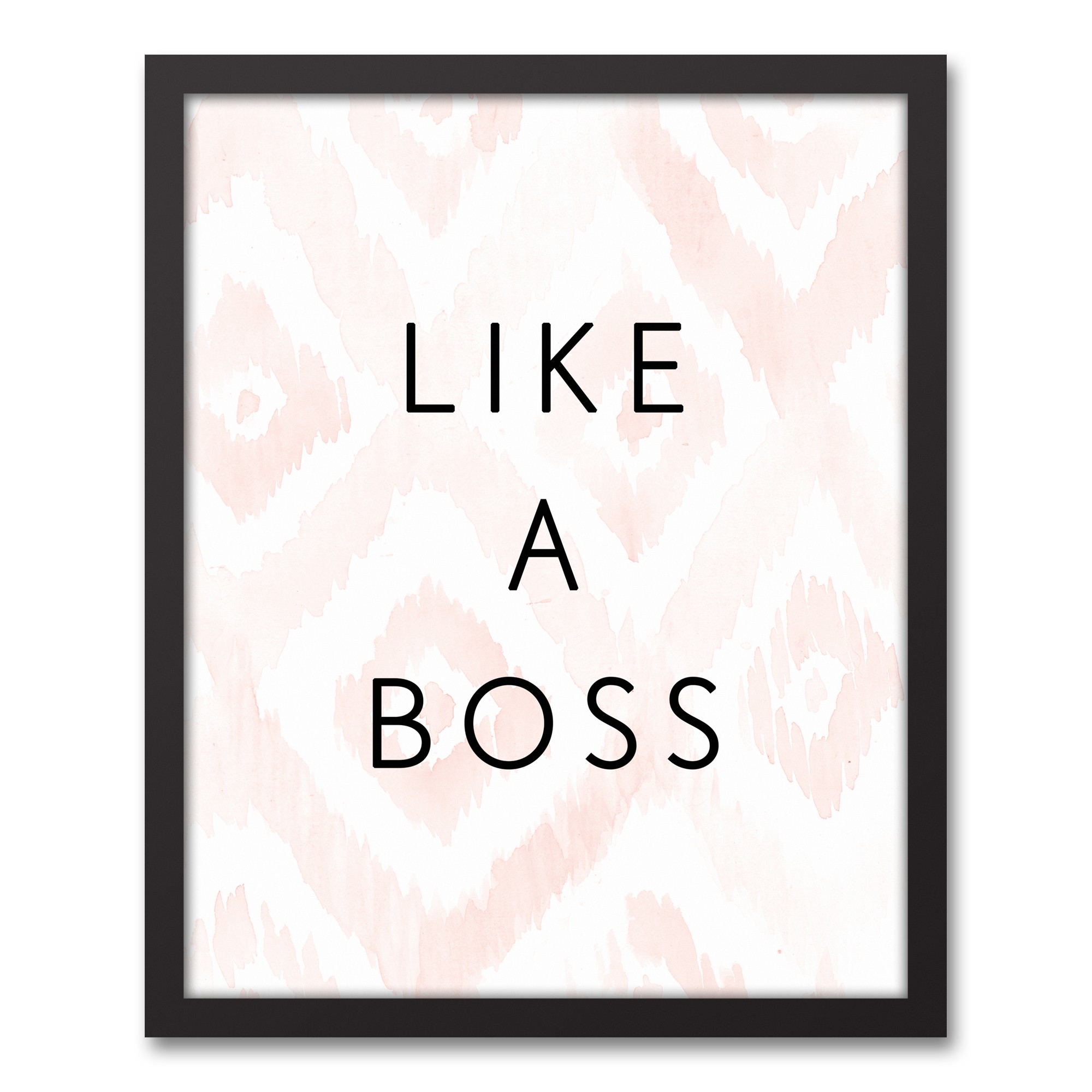 Like a Boss 16x20 Black Framed Canvas