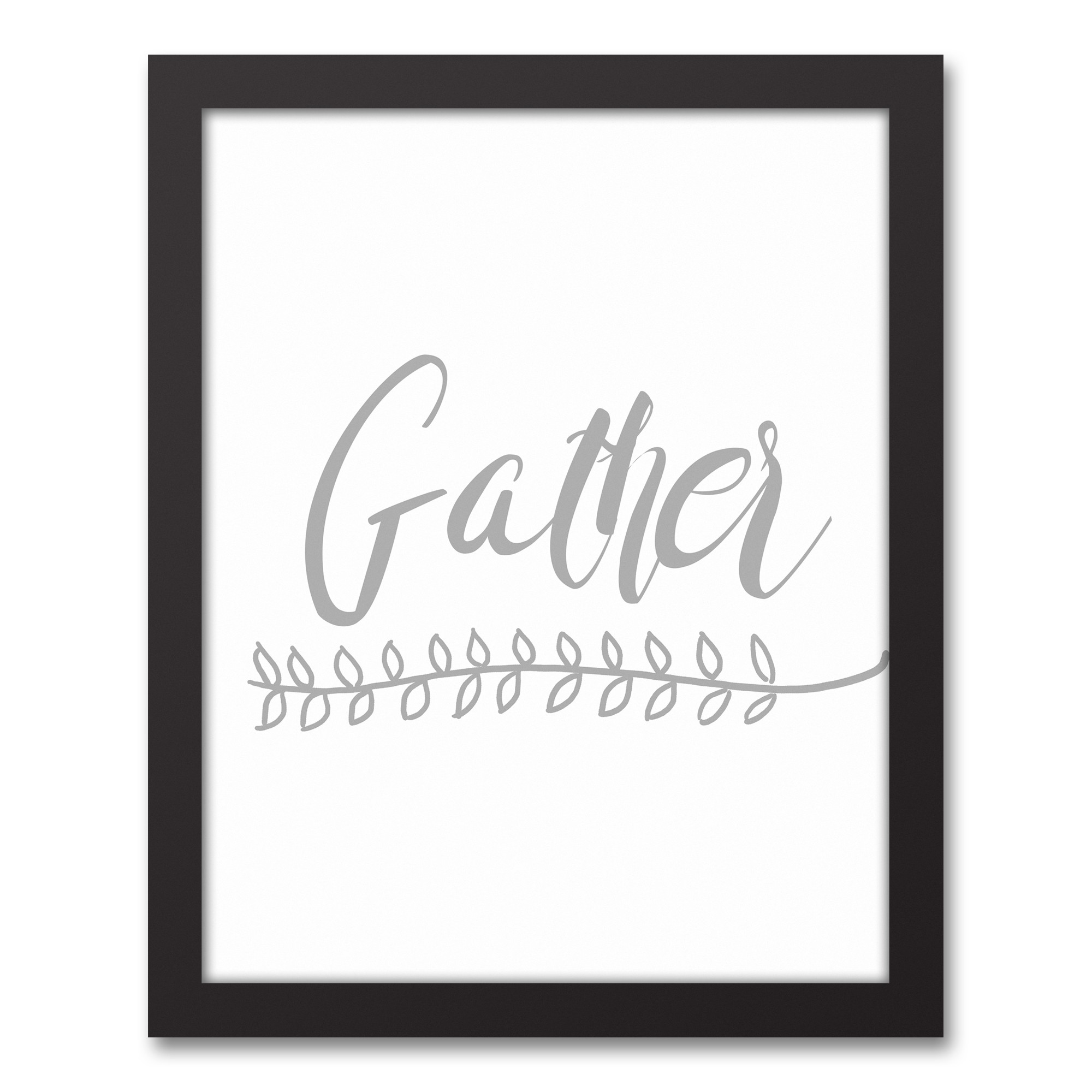 Gather 11x14 Black Framed Canvas