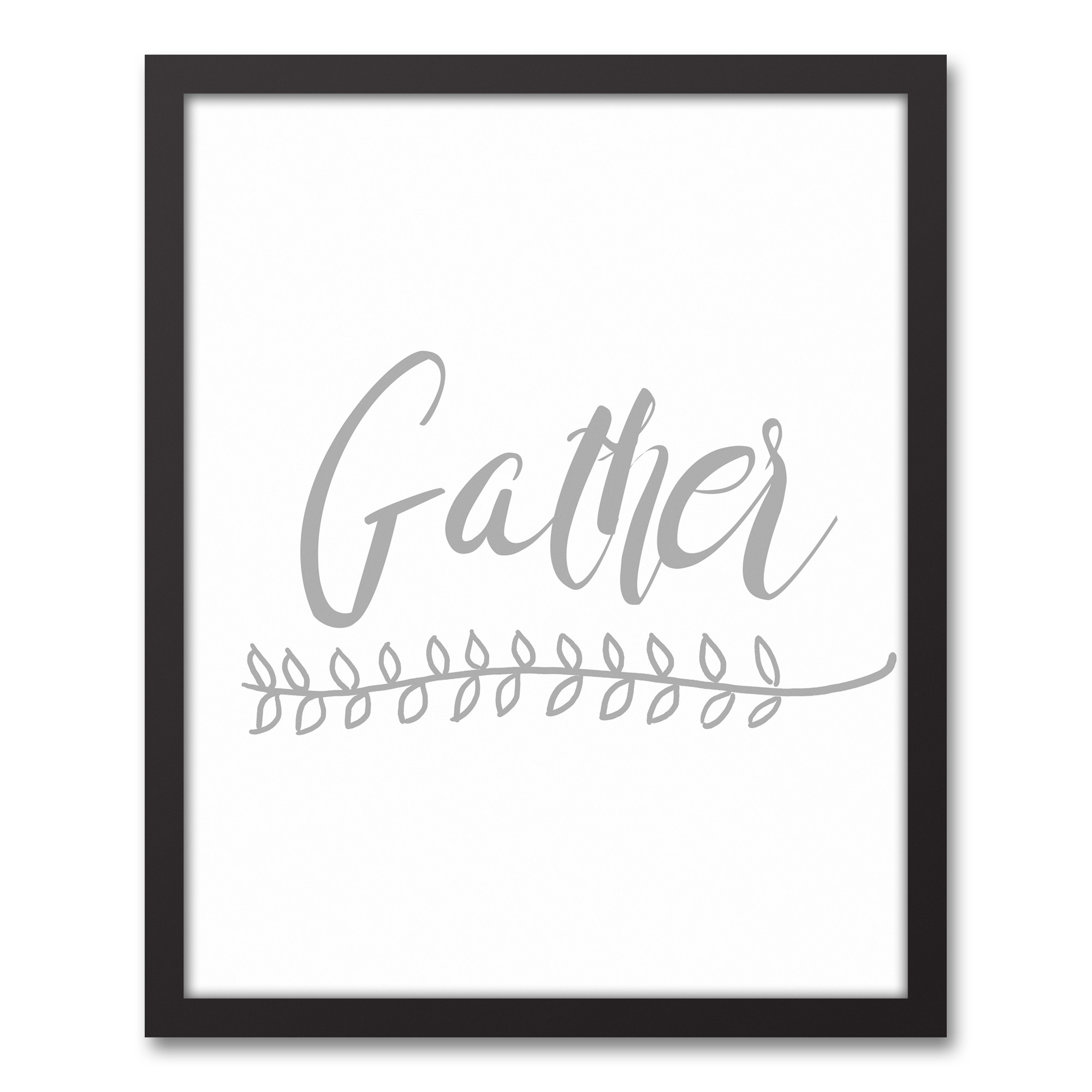 Gather 16x20 Black Framed Canvas