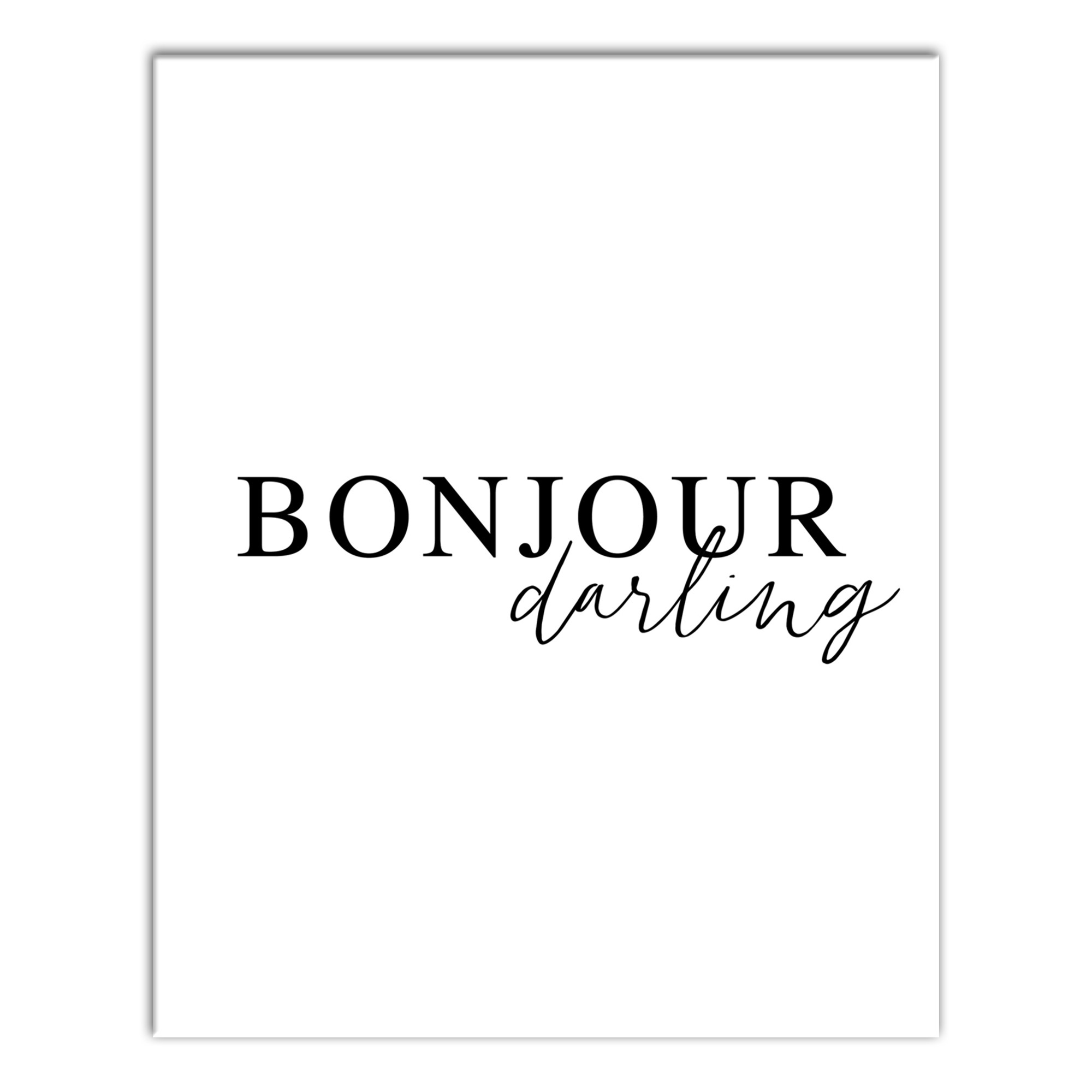 Bonjour Darling Wall Art