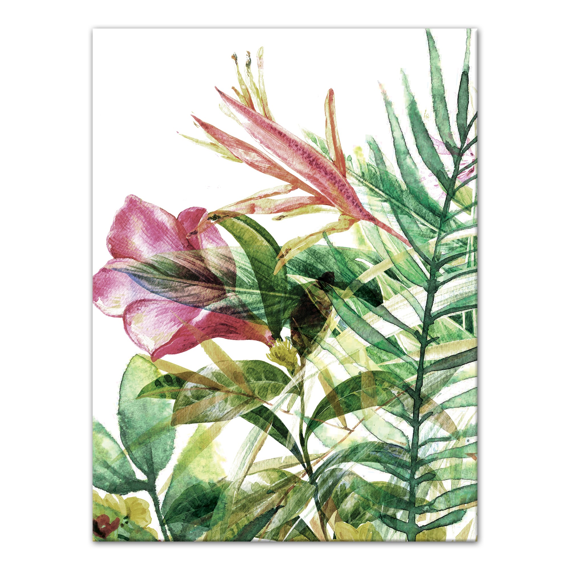 Tropical Floral Plants Wall Art