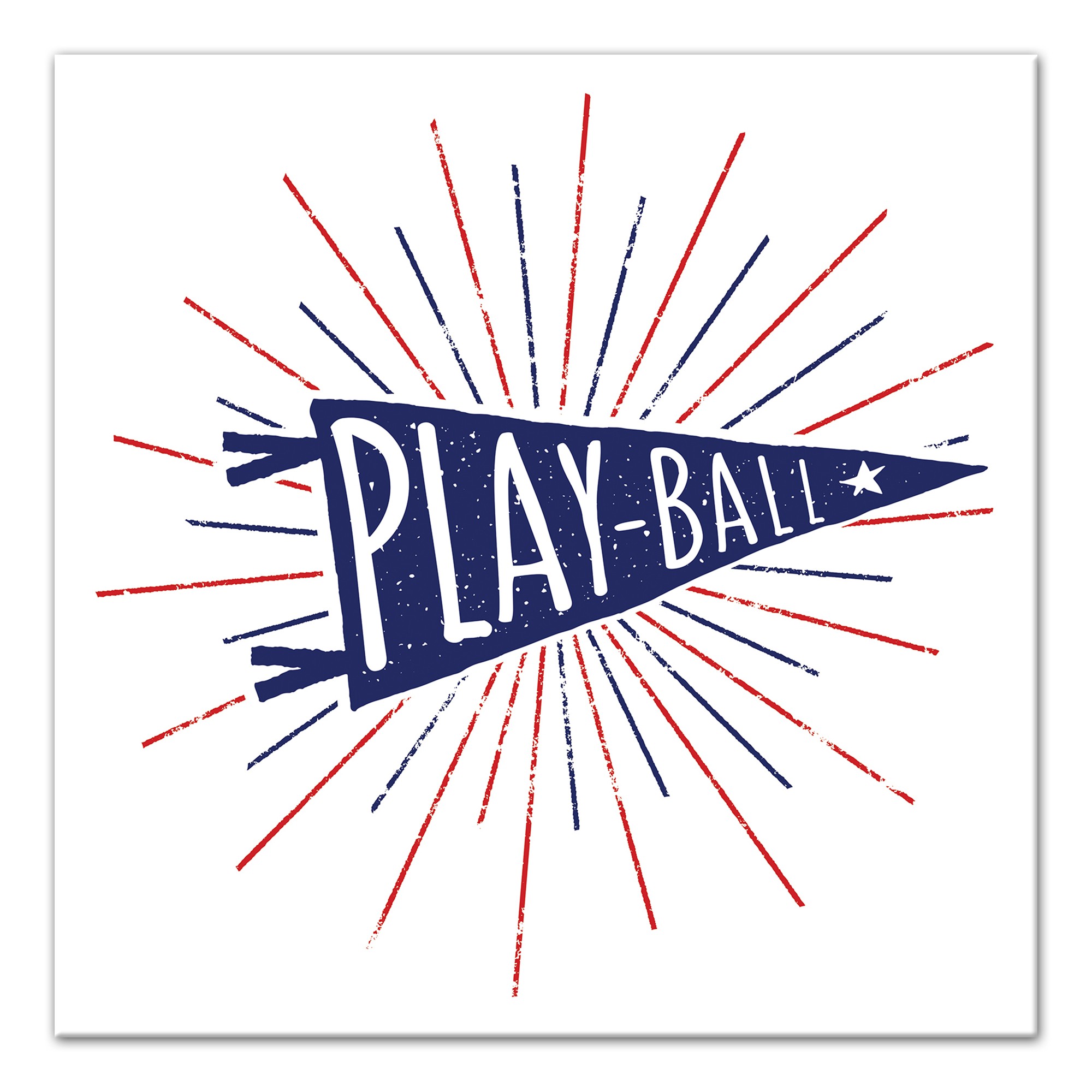 Play Ball Pendant 12x12 Canvas Wall Art