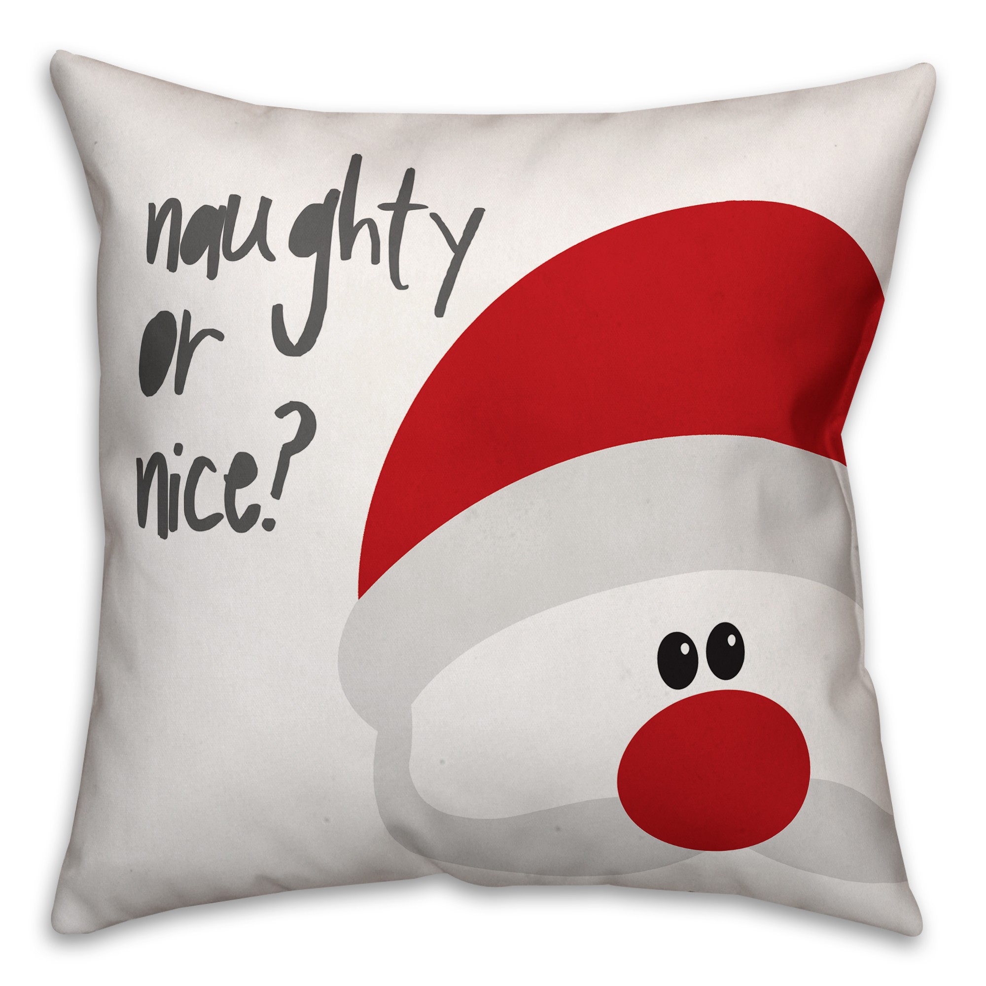 Santa Naughty or Nice Pillow