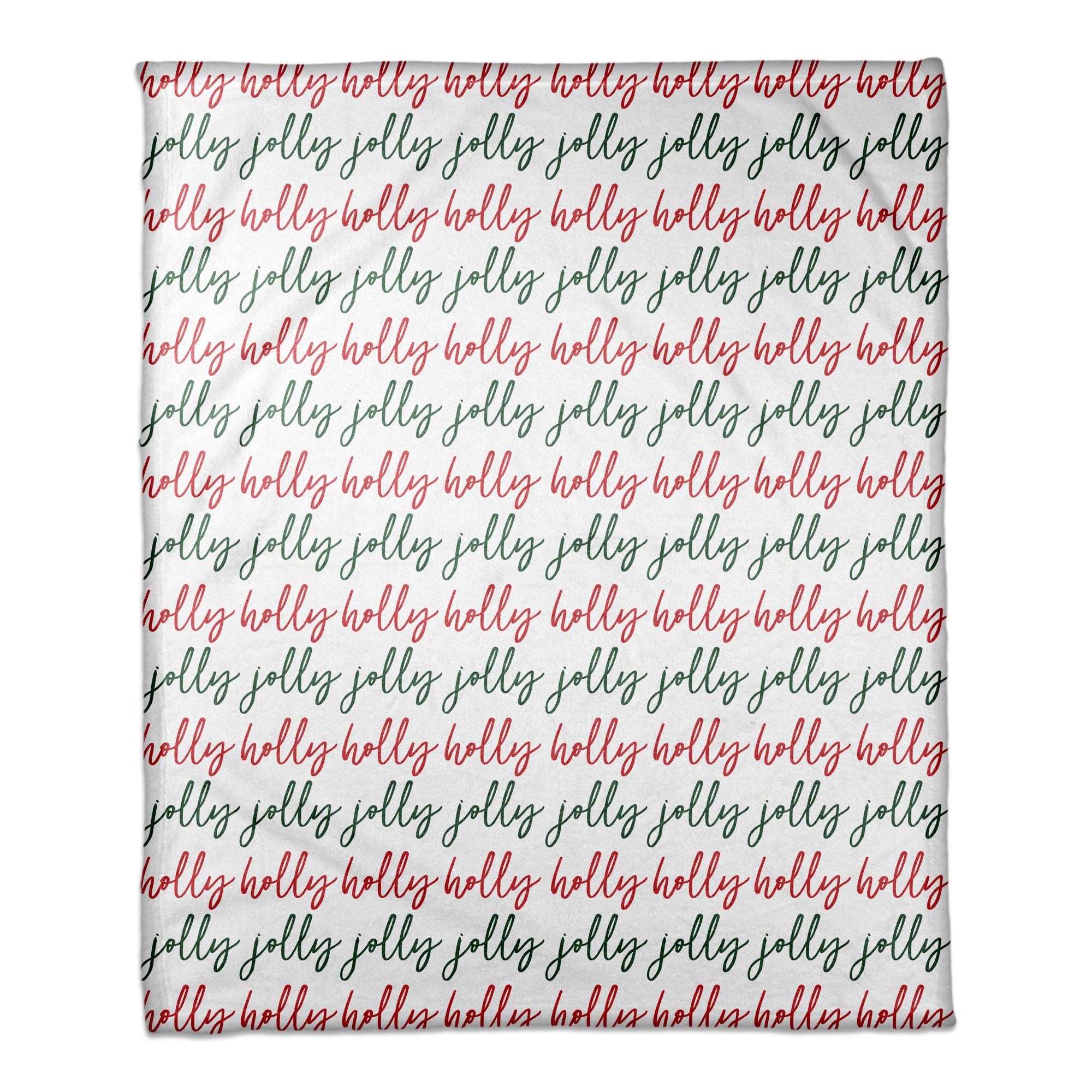 Holly Jolly 50x60 Coral Fleece Blanket