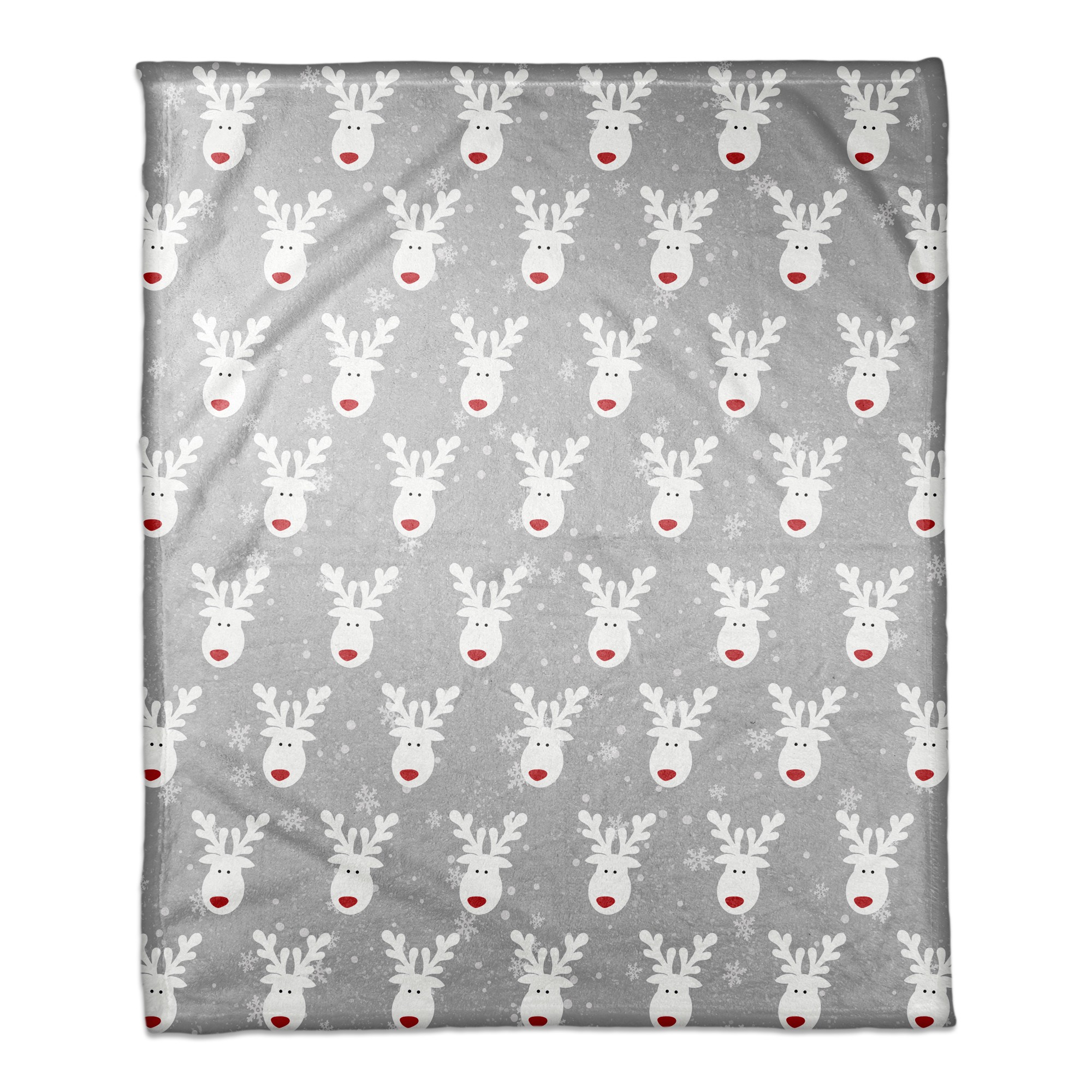 Cute White Deer 50x60 Coral Fleece Blanket
