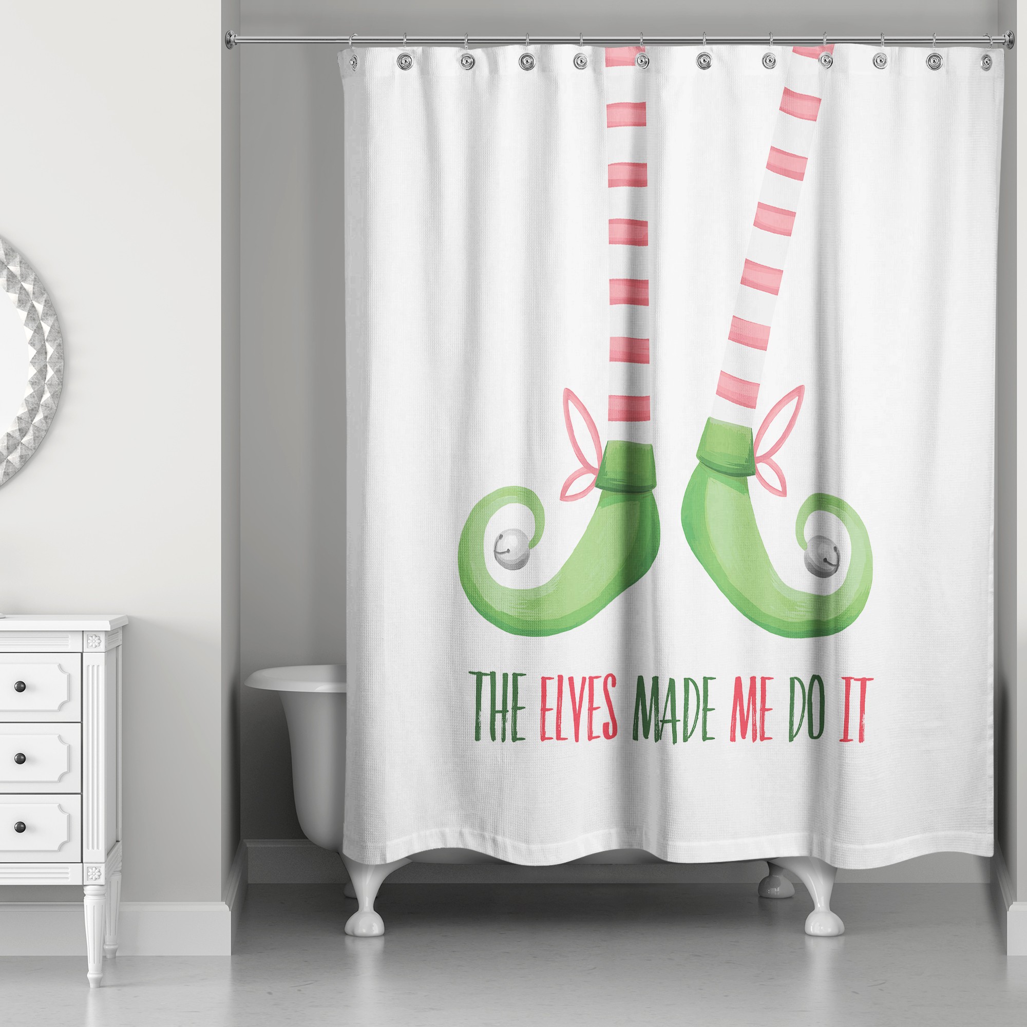 Elves Made Me 71x74 Shower Curtain