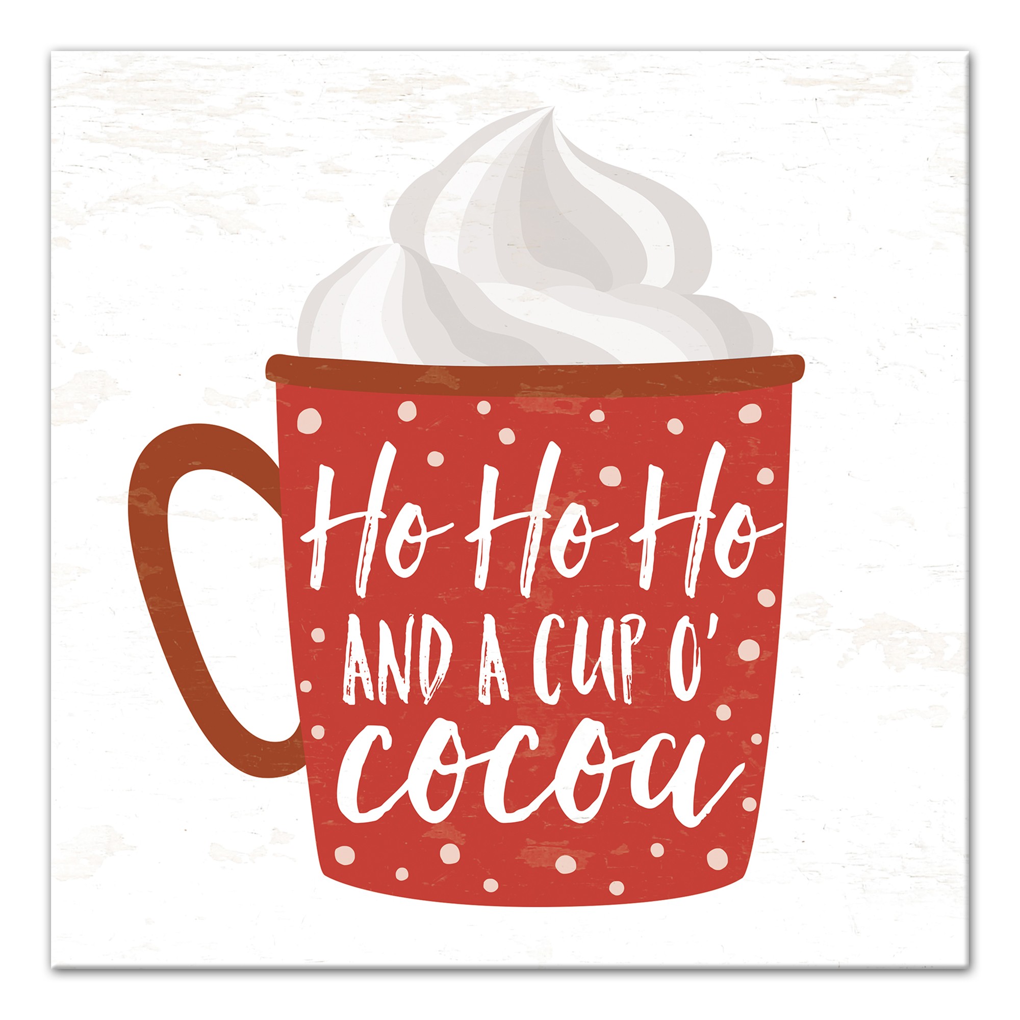 A Cup O' Cocoa 12x12 Canvas Wall Art