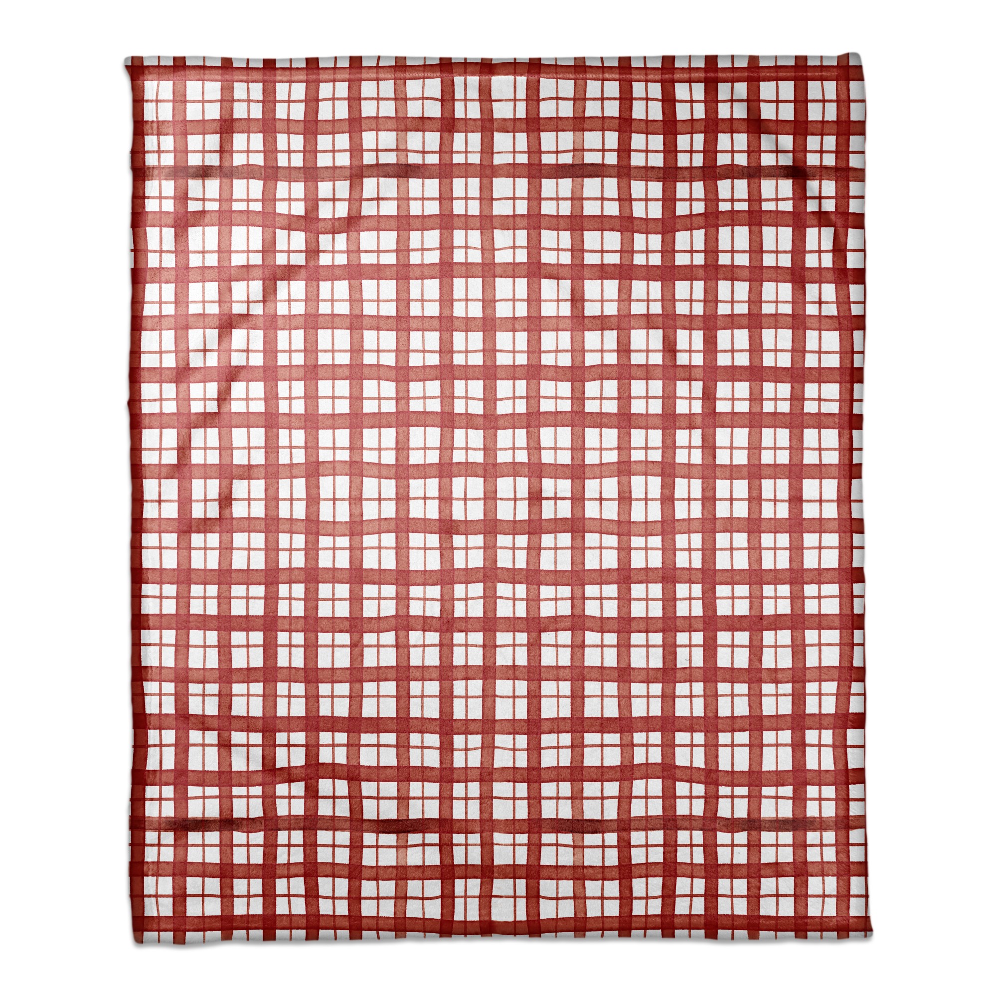 Christmas Red Plaid 50x60 Coral Fleece Blanket