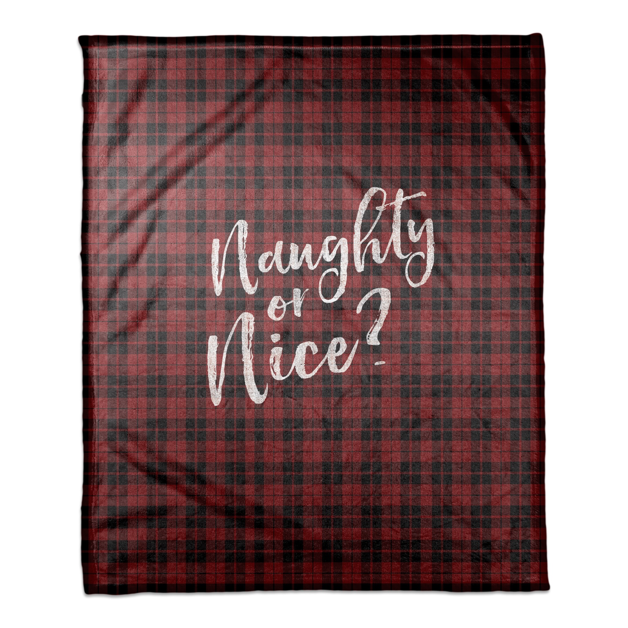 Naughty or Nice 50x60 Coral Fleece Blanket
