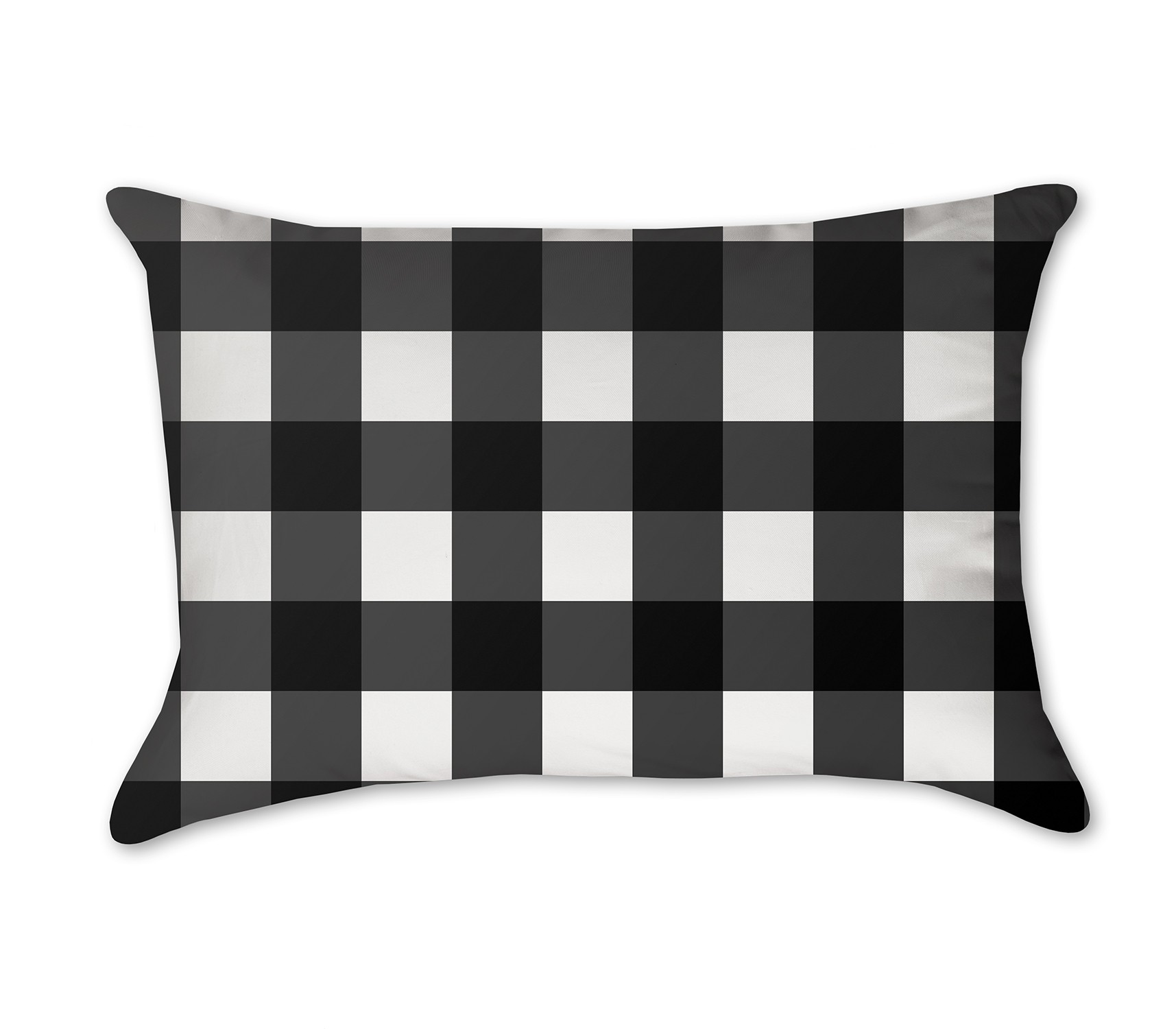 Black Buffalo Check 14x20 Spun Poly Pillow