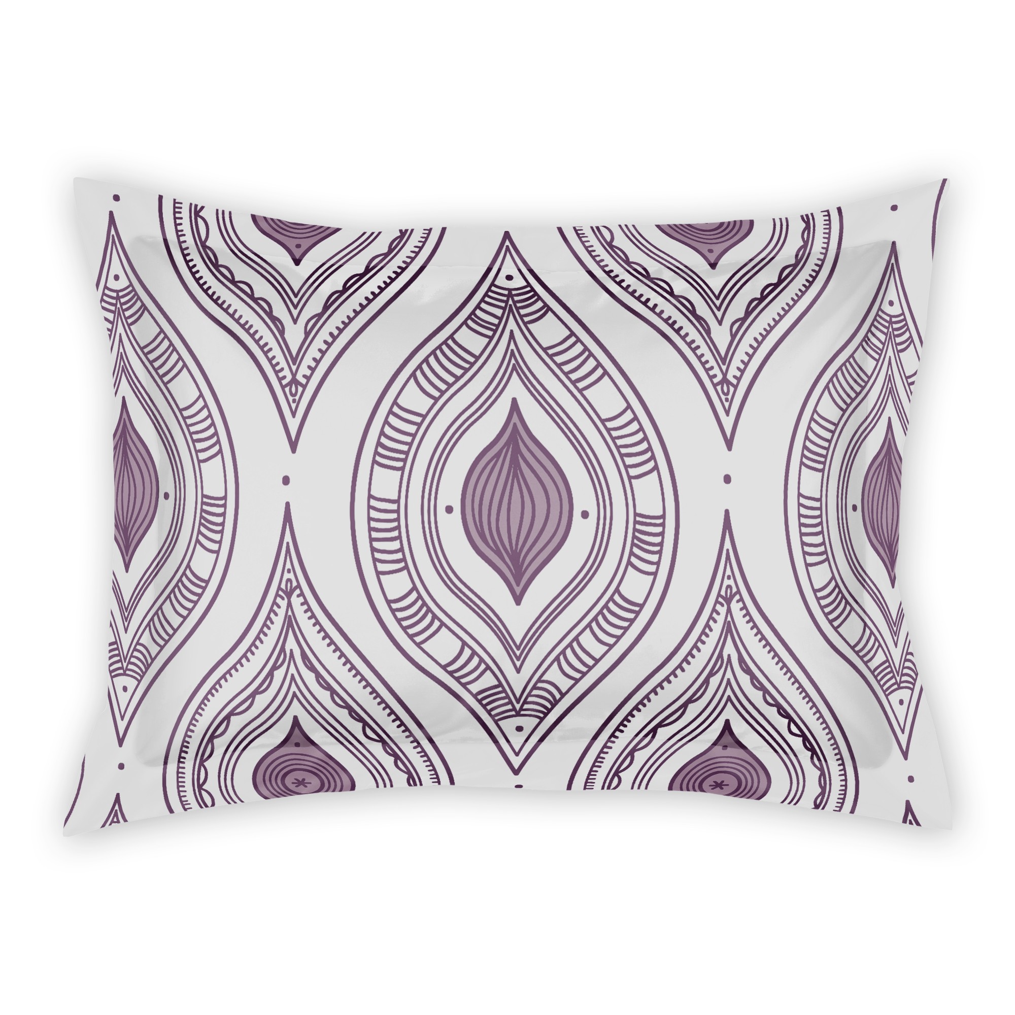 Purple Boho Diamonds Sham