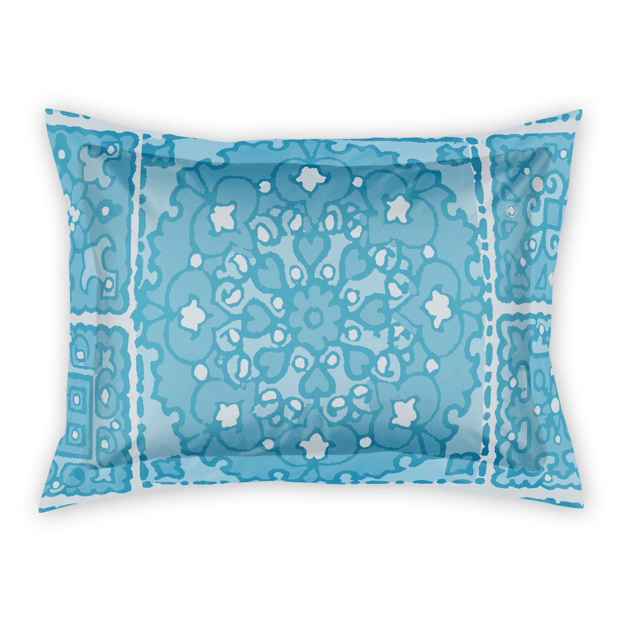 Blue Mandala Stamp Sham