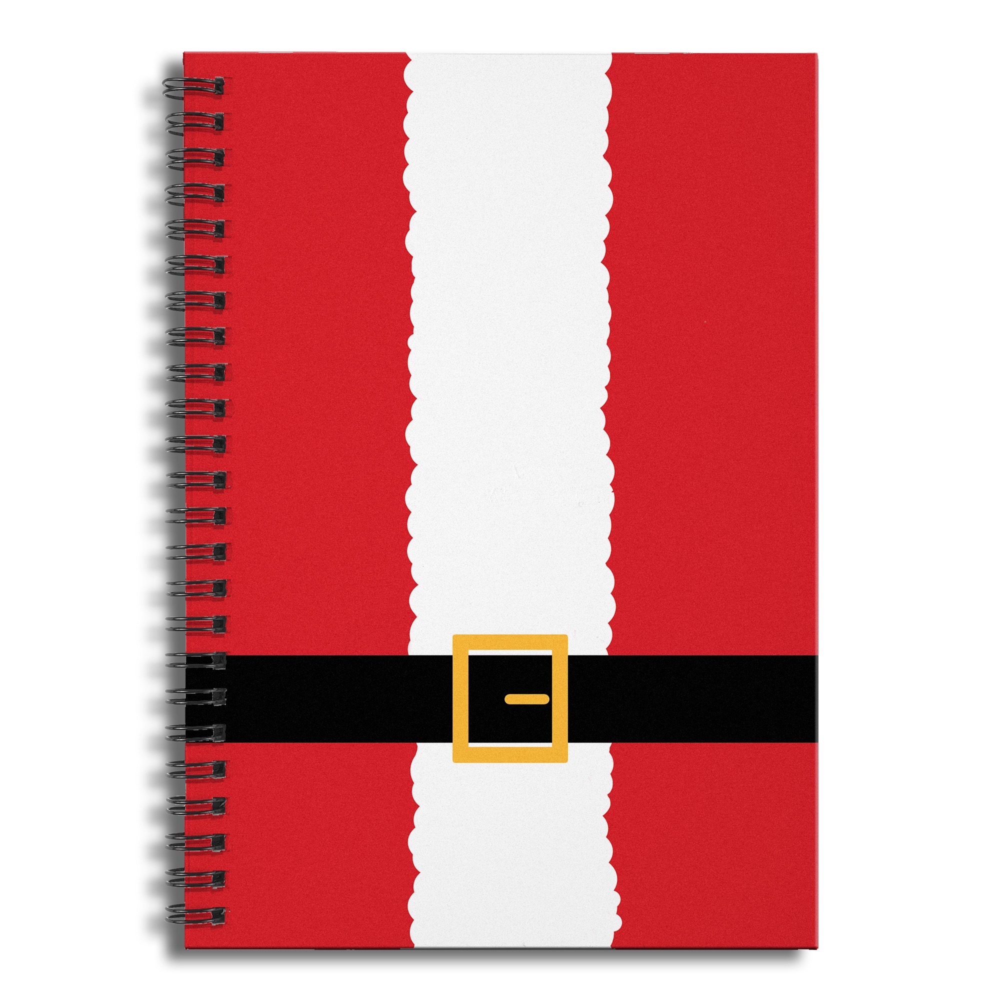 Santa Suit 6x8 Ruled Spiral Notebook