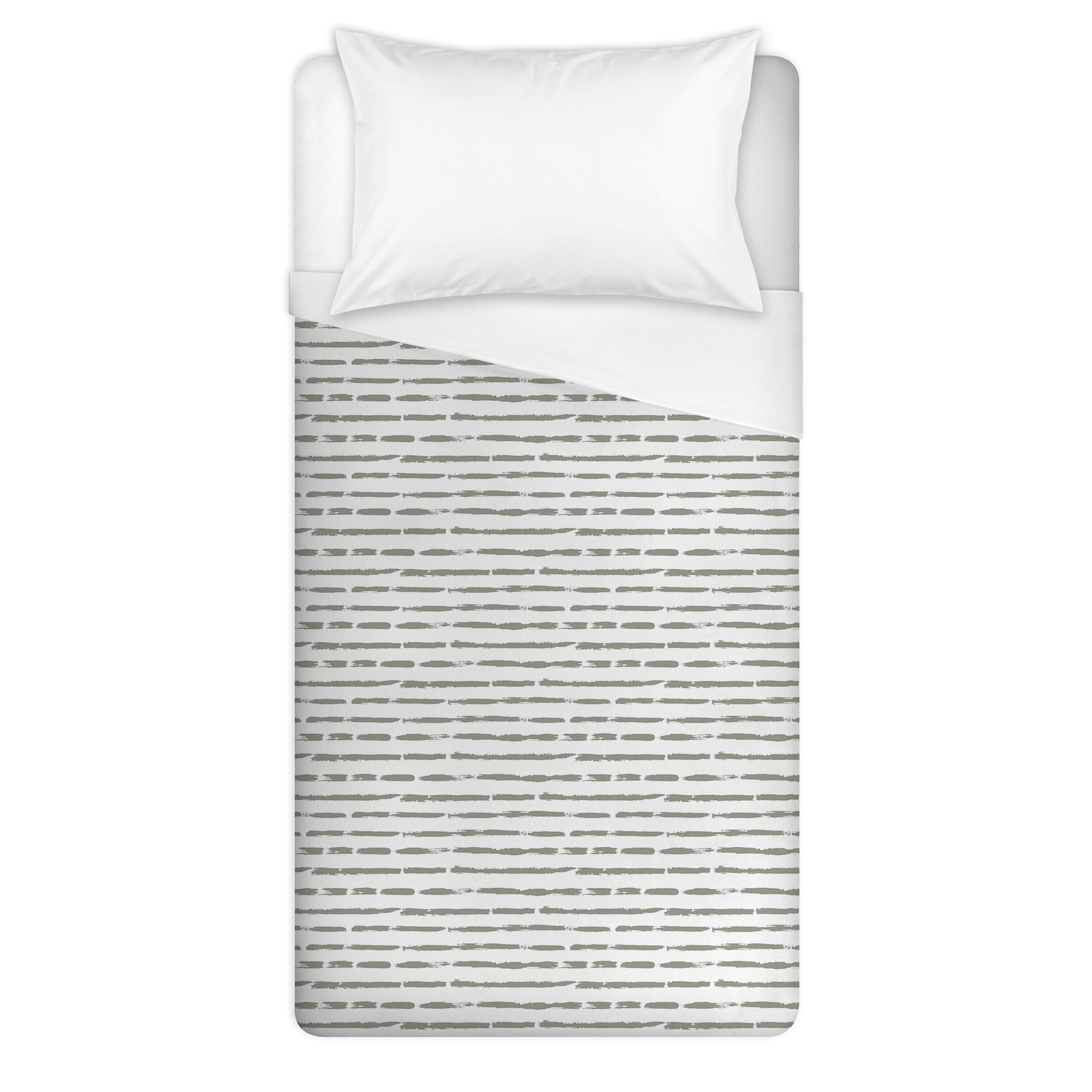 Taupe Brush Strokes Duvet