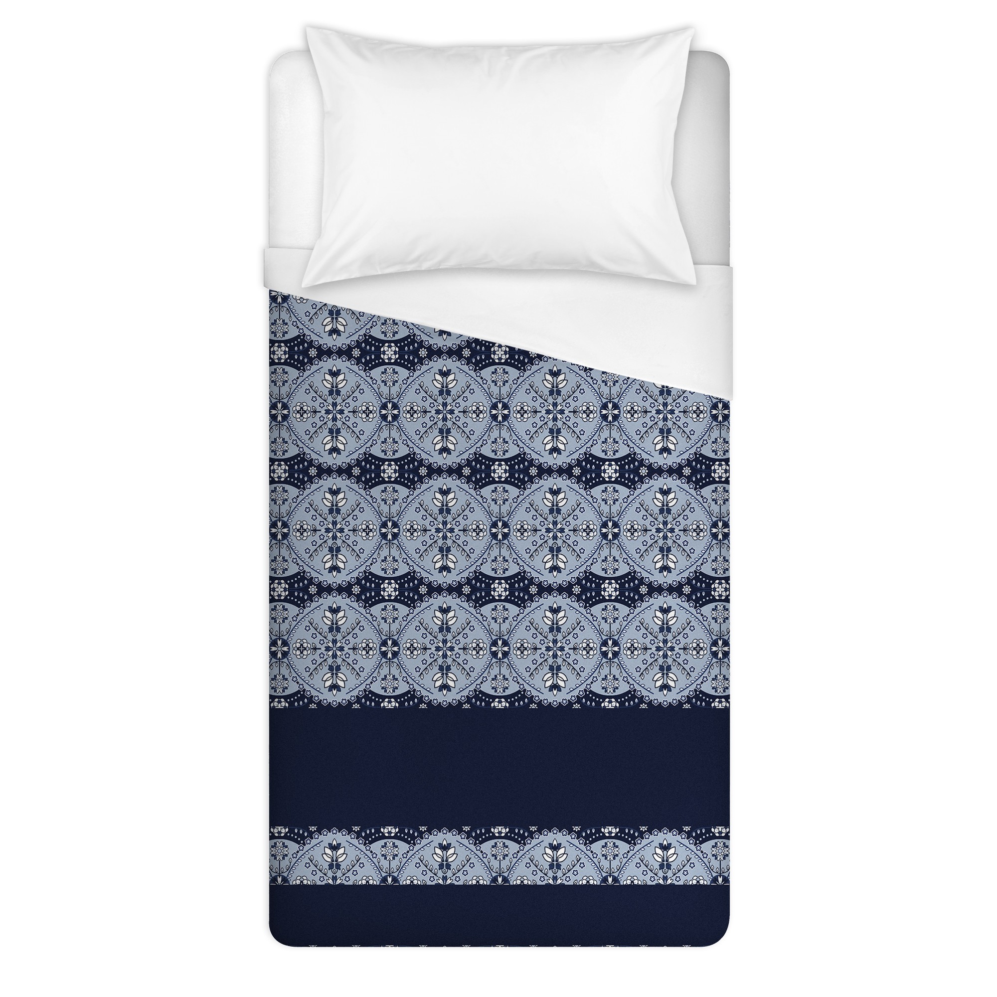 Blue Ornamental Pattern Duvet