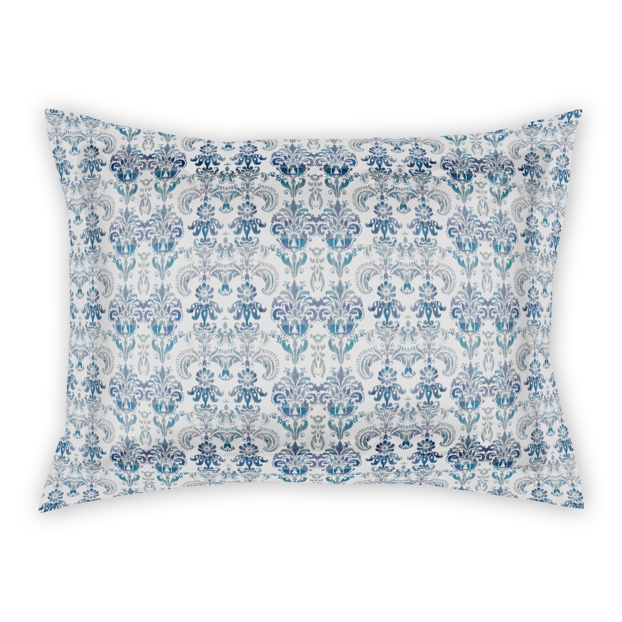 Blue Damask Sham