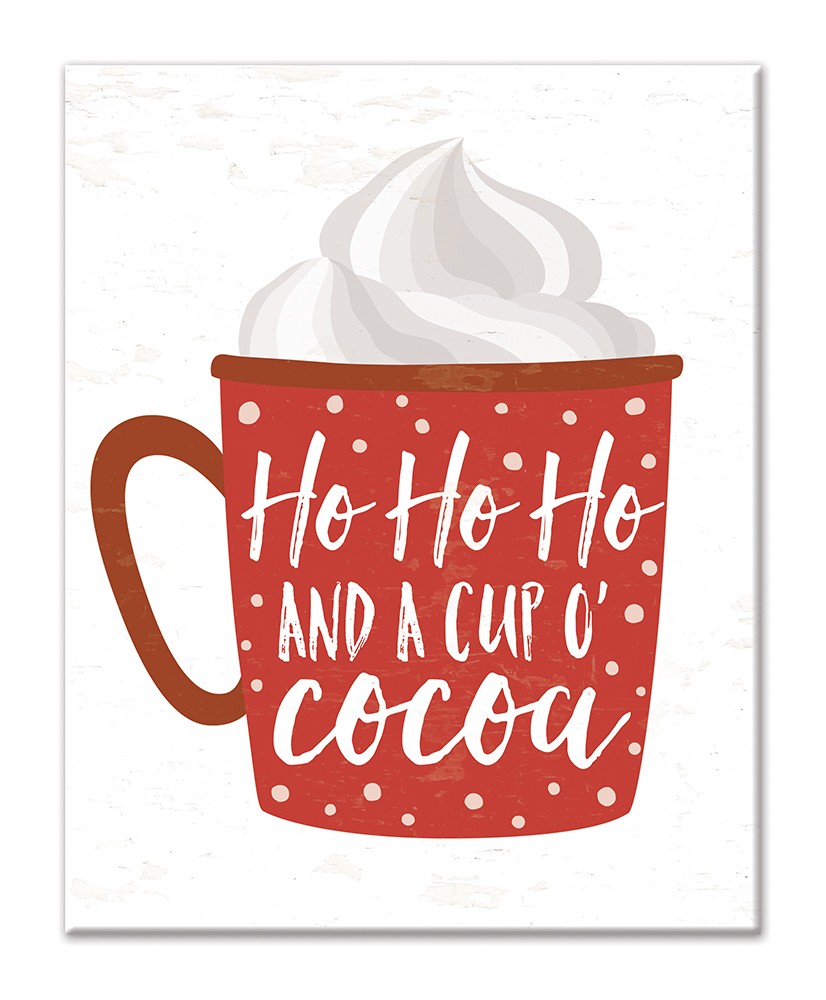 Ho Ho Ho Cocoa 8x10 Tabletop Canvas