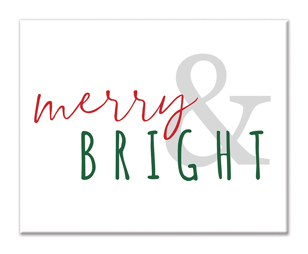 Merry & Bright 8x10 Tabletop Canvas