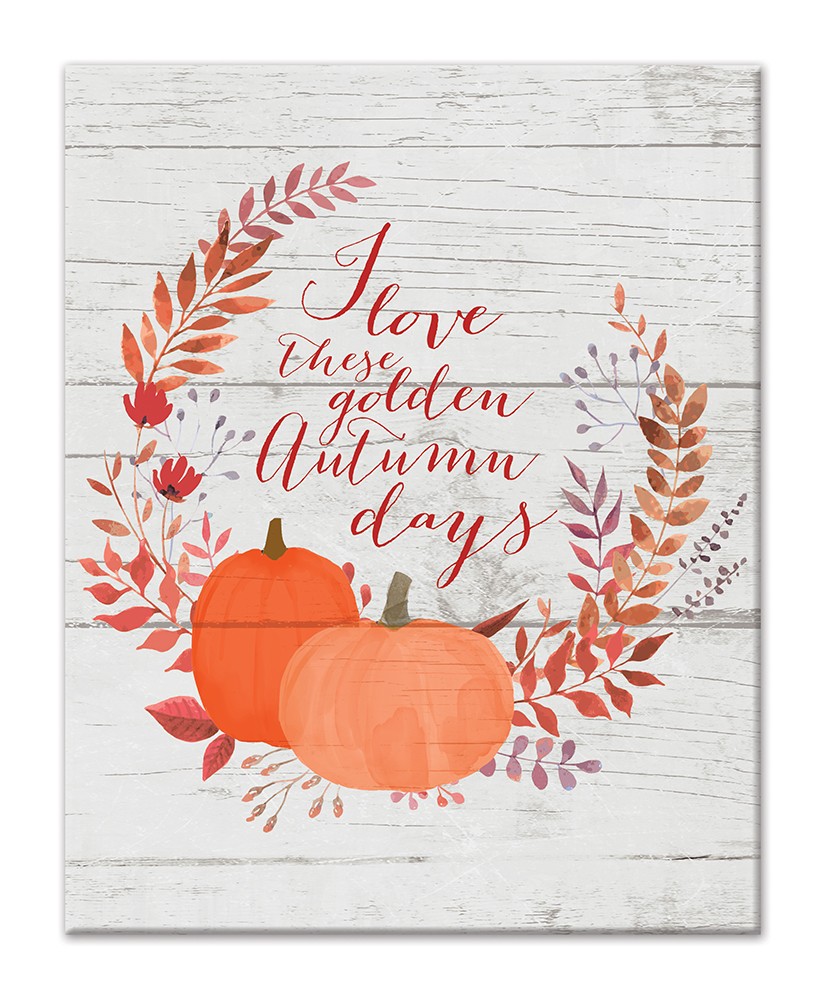 Golden Autumn Days 8x10 Tabletop Canvas