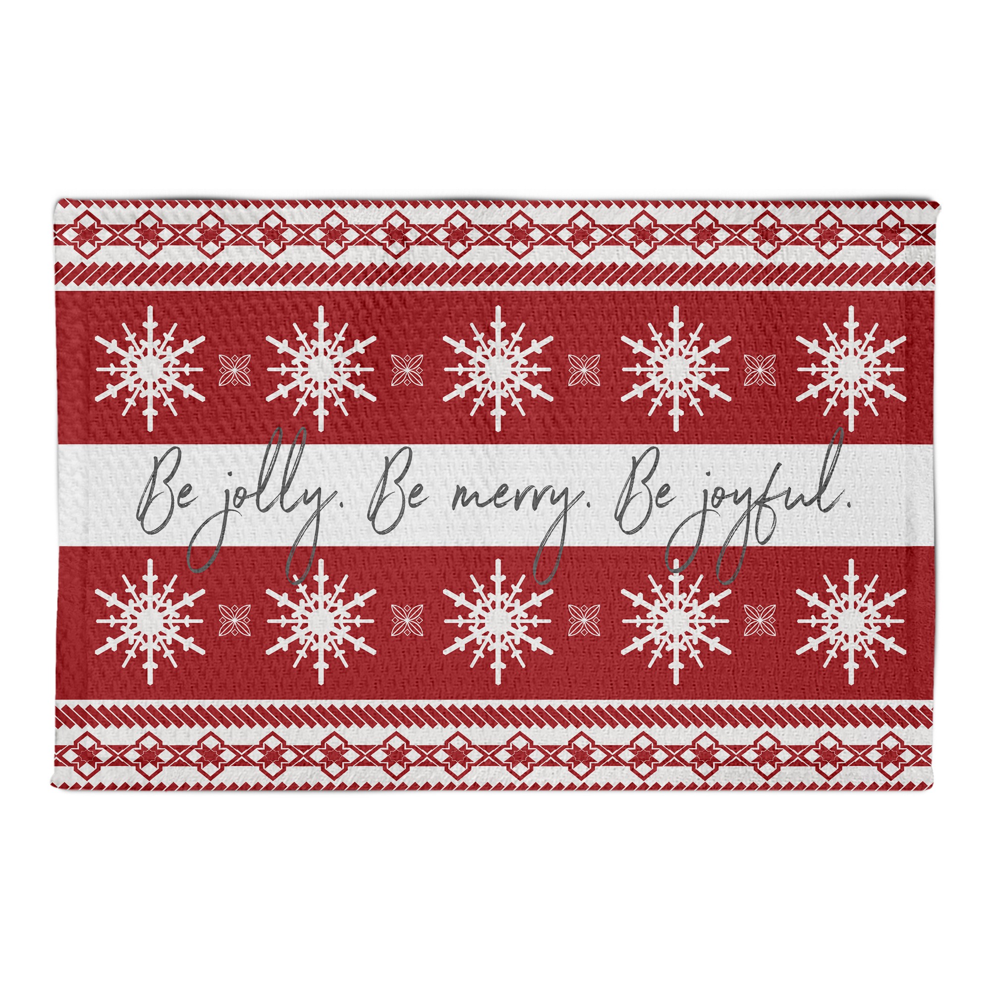 Be Jolly, Merry and Joyful 22.5x37 Area Rug