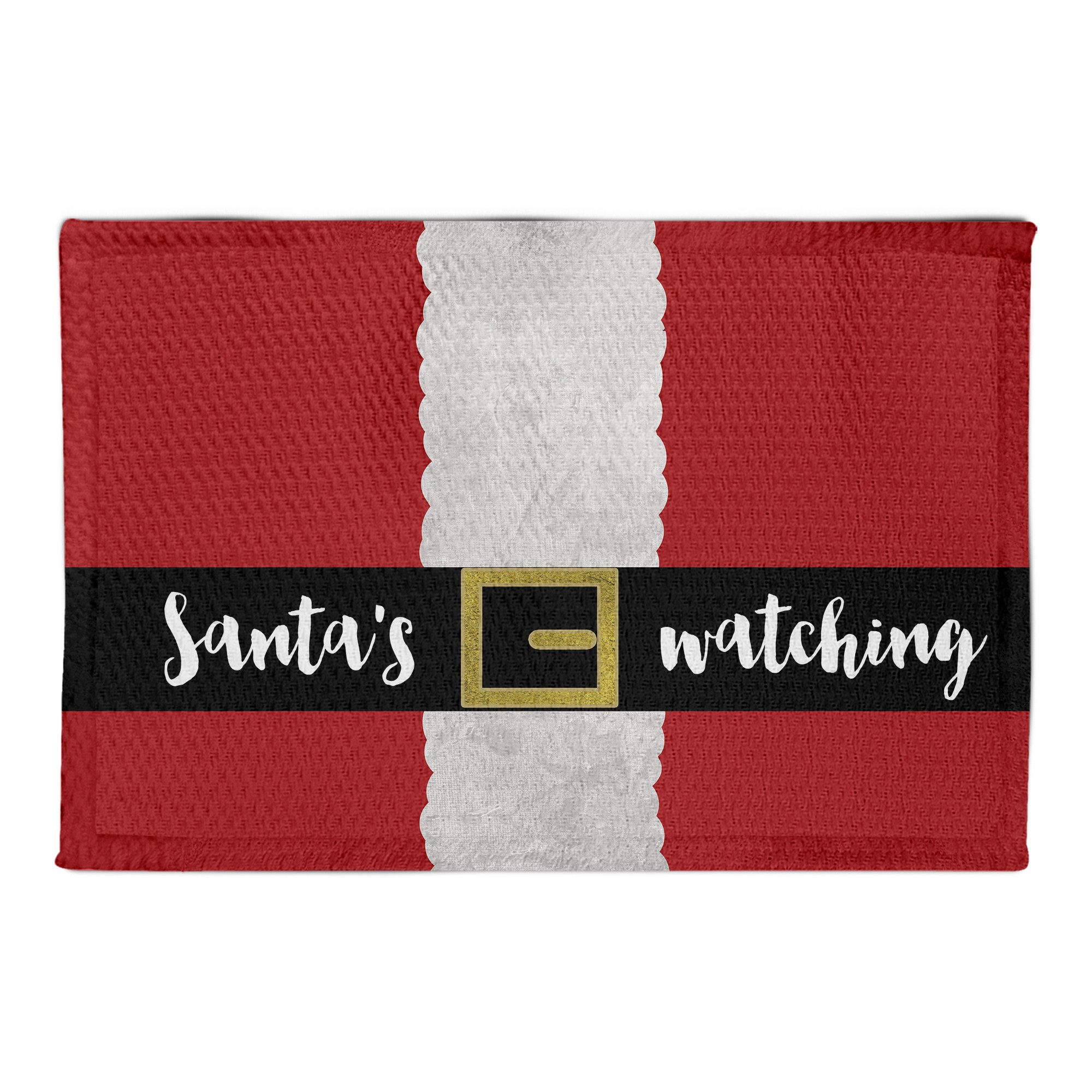 Santa's Watching 22.5x37 Area Rug