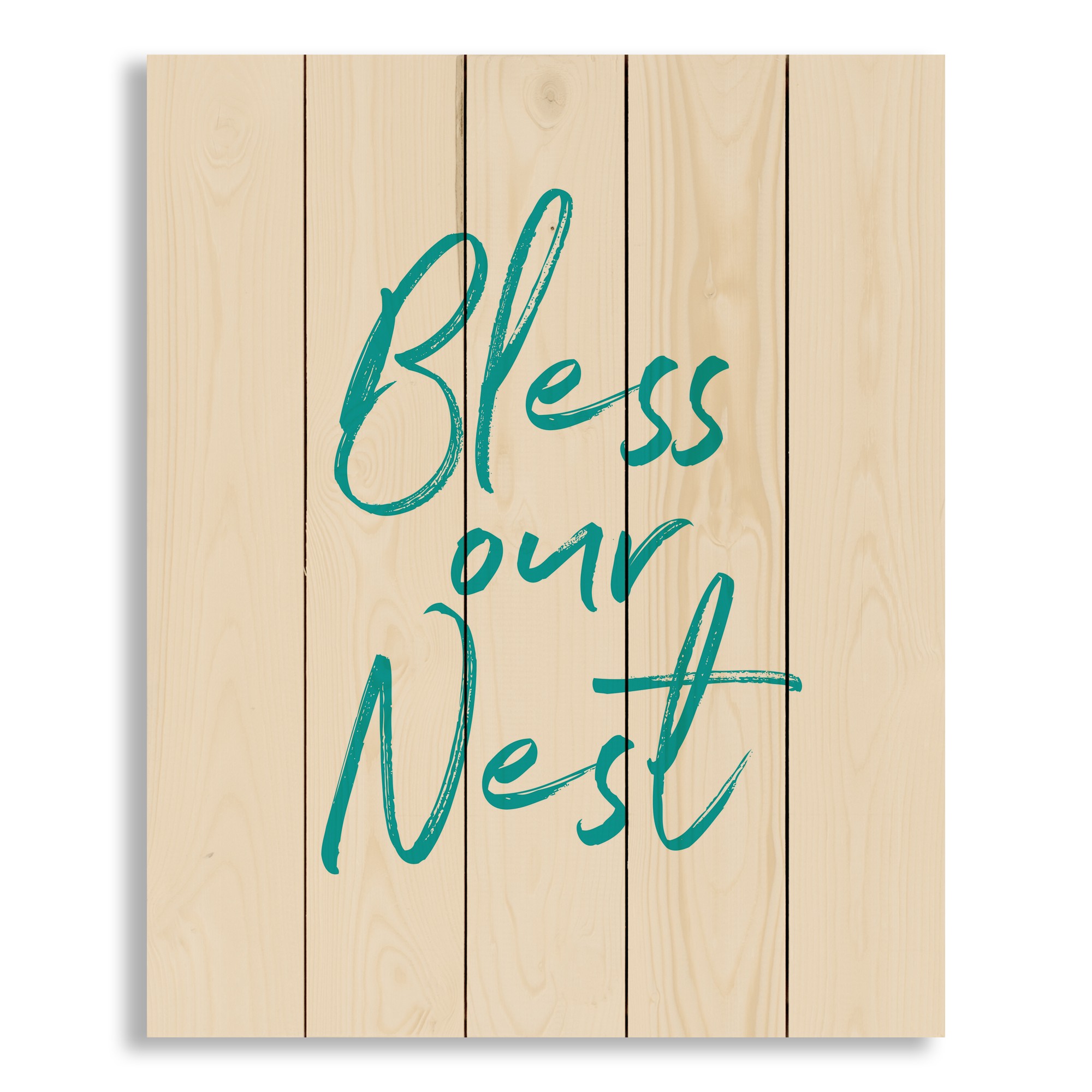 Bless Our Nest 18x22 Pallet Wood Art