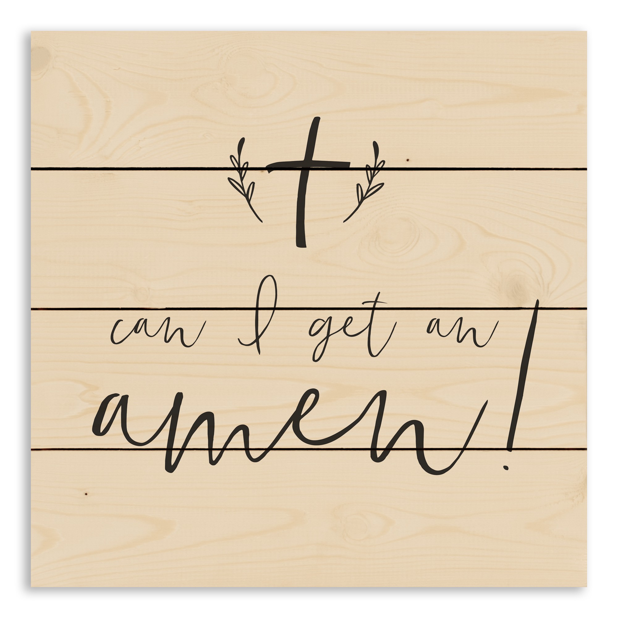 Can I get an Amen 14x14 Pallet Wood Art