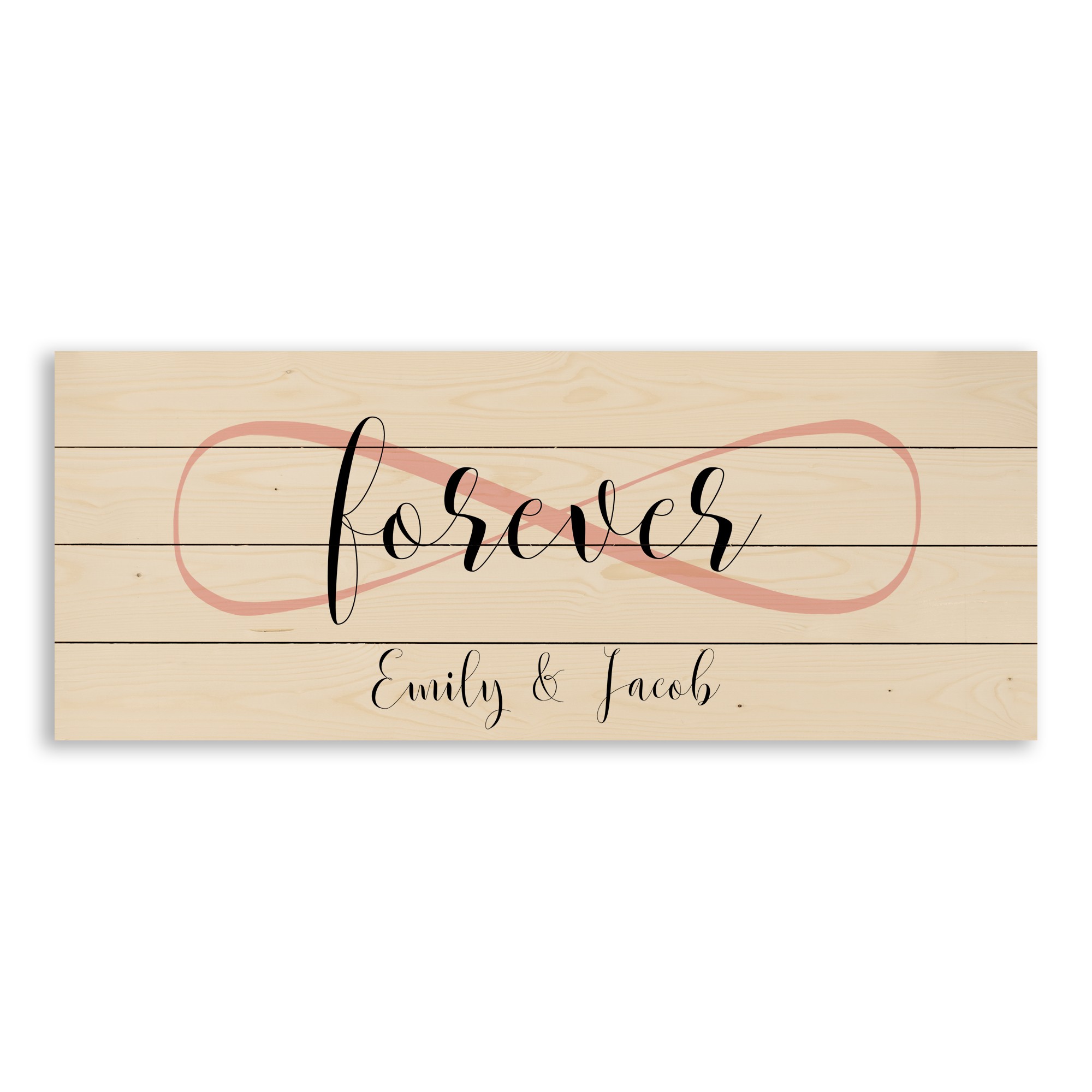 Infinity Forever 36x14 Personalized Pallet Wood Art