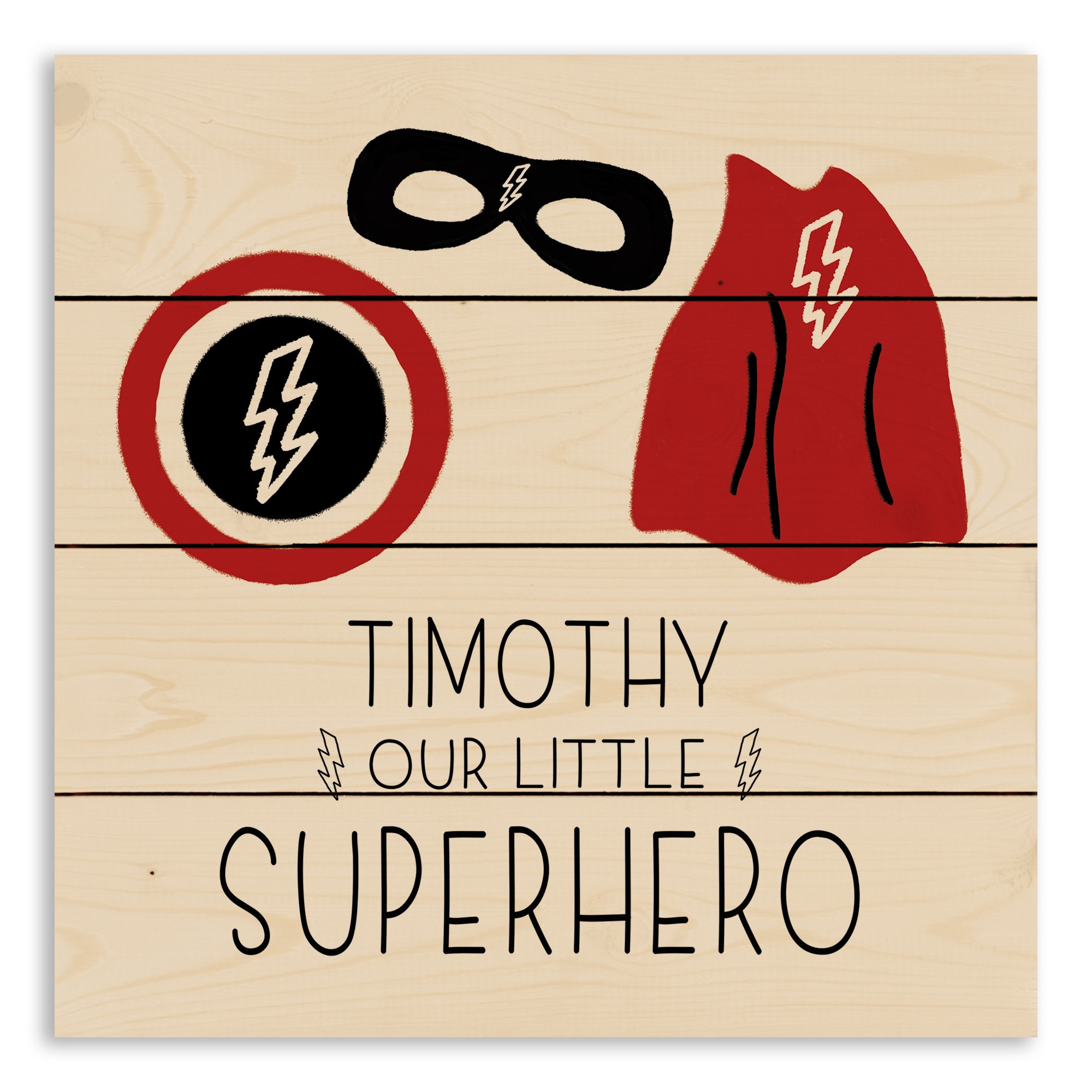 Our Little Superhero 14x14 Personalized Pallet Wood Art