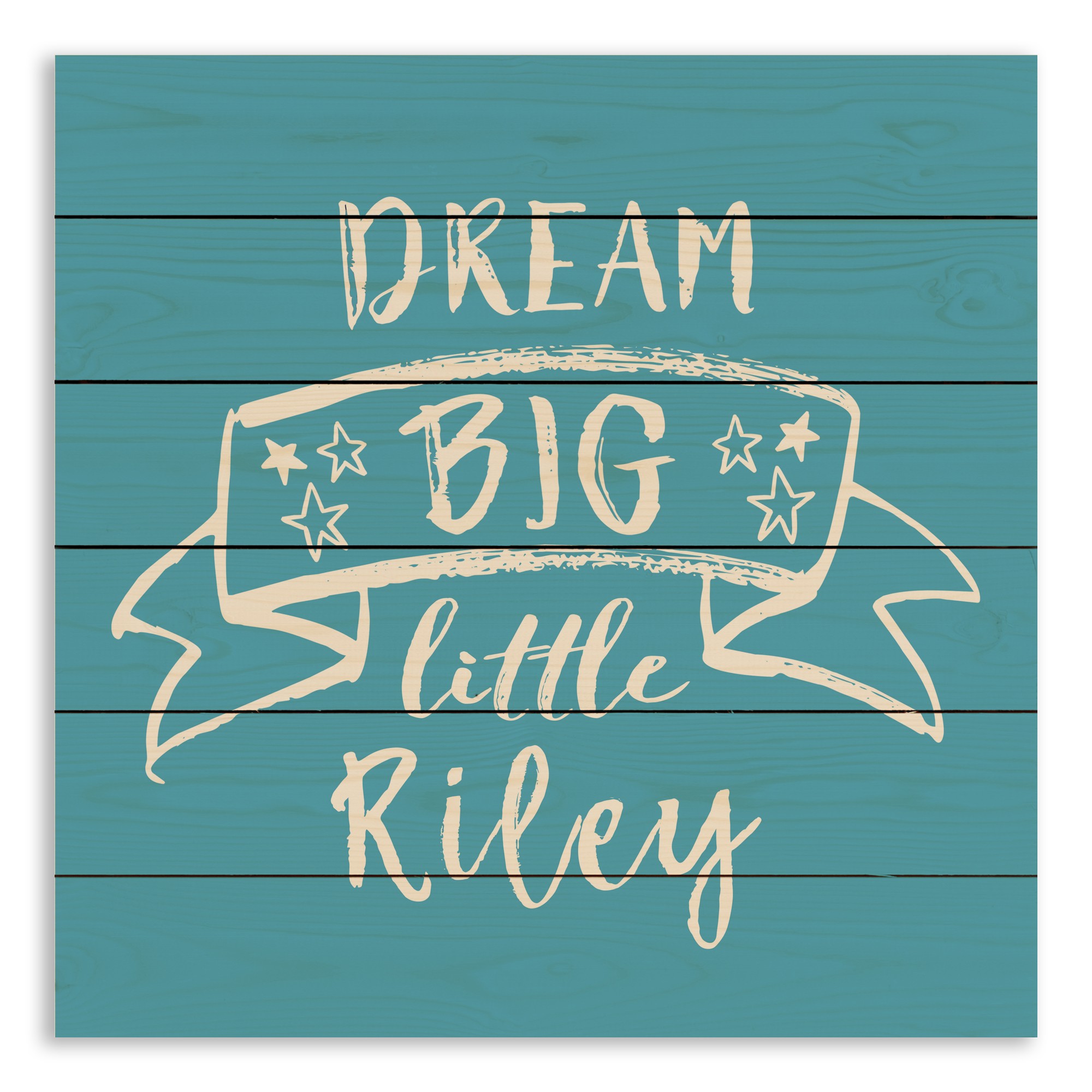 Dream Big 21x21 Personalized Pallet Wood Art