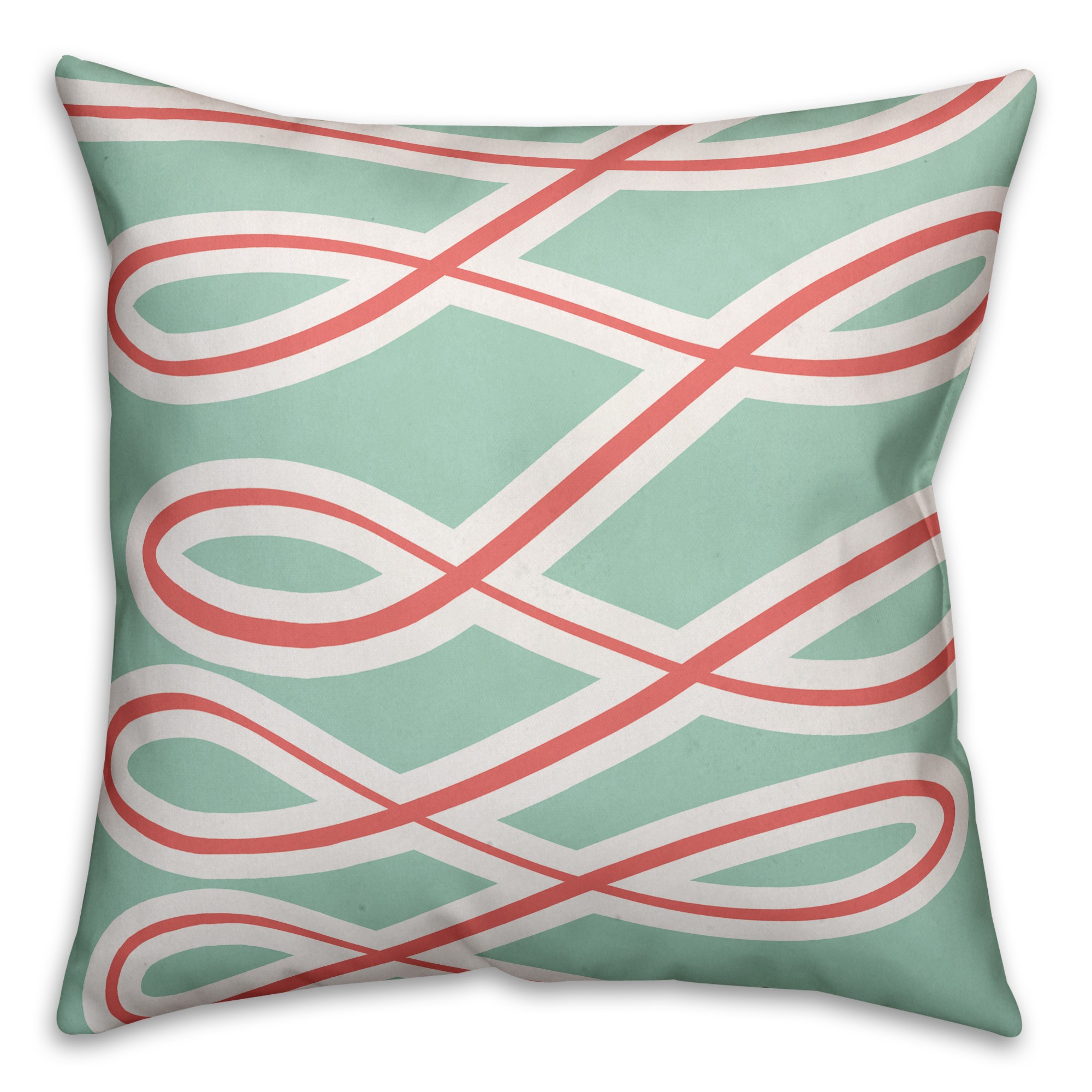  Fight Breast Cancer Pink Ribbons 18x18 Spun Poly Pillow